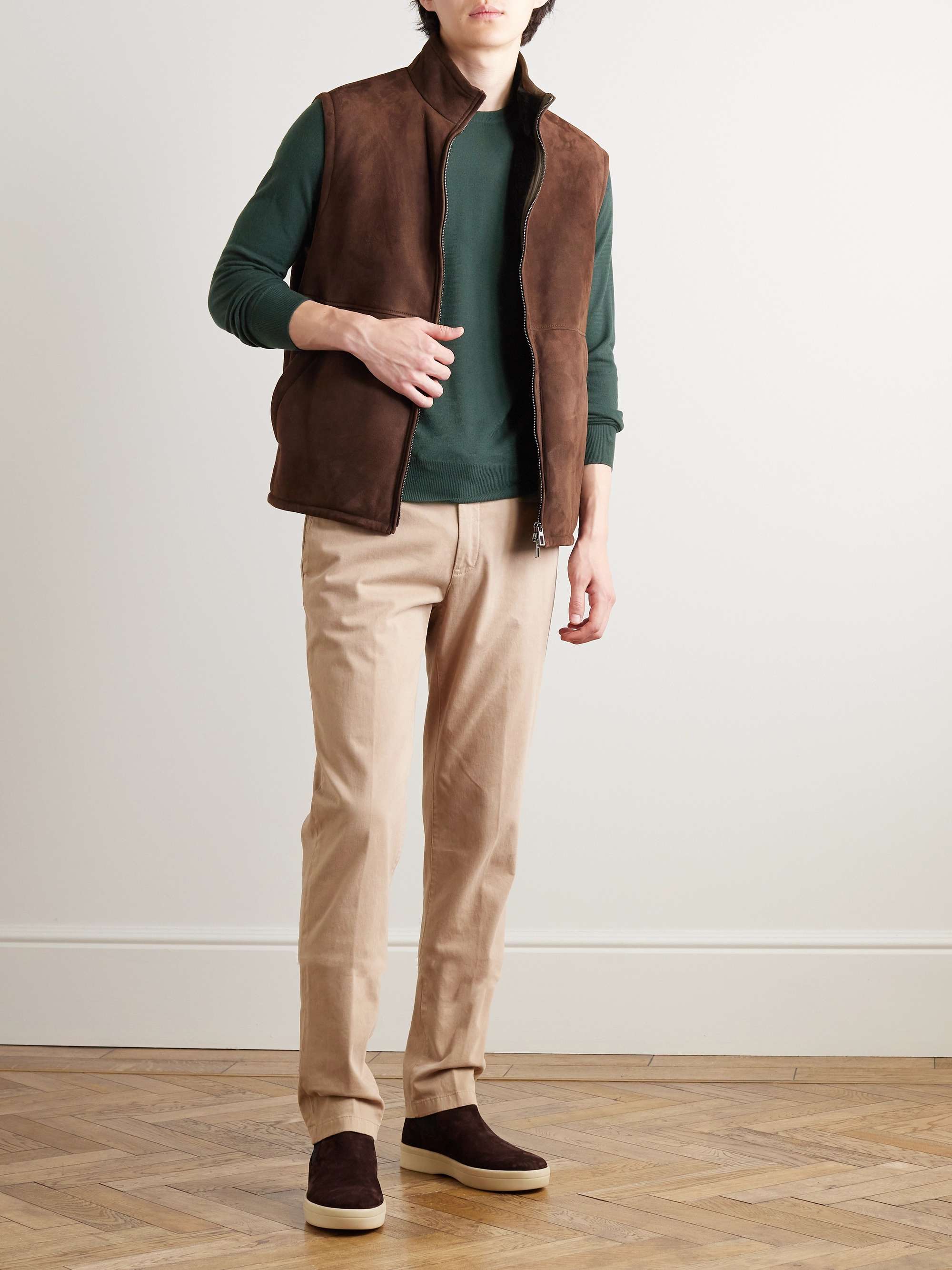 Slim-Fit Baby Cashmere Sweater view