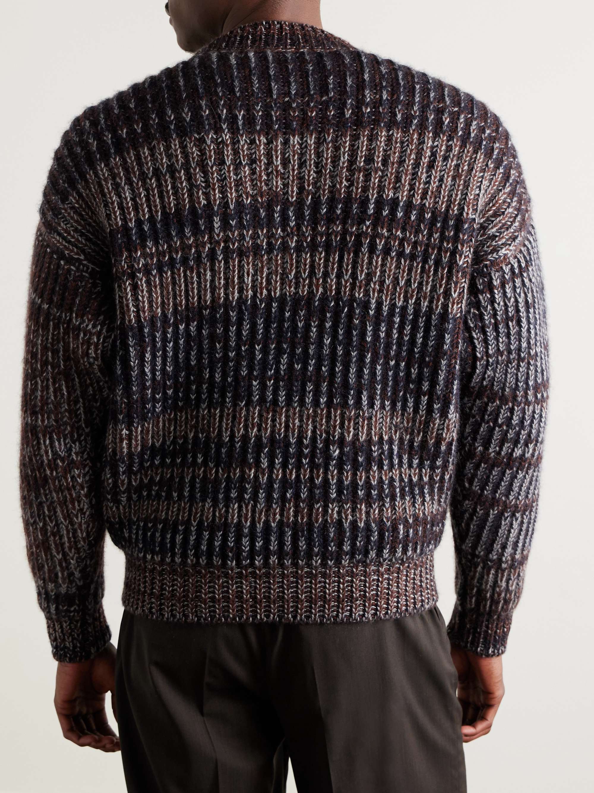 Ribbed Cashmere and Mohair-Blend Sweater view