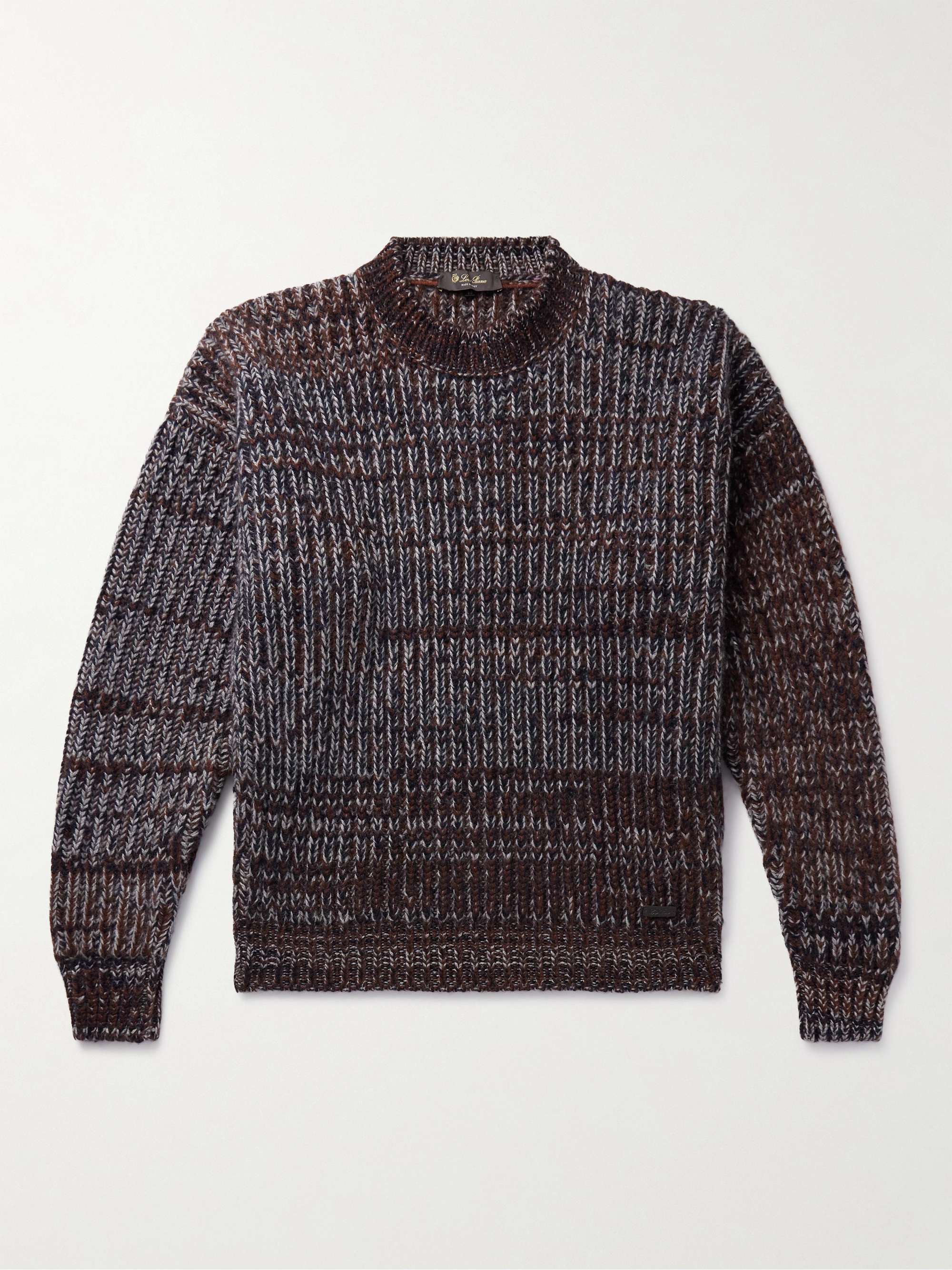 Ribbed Cashmere and Mohair-Blend Sweater view