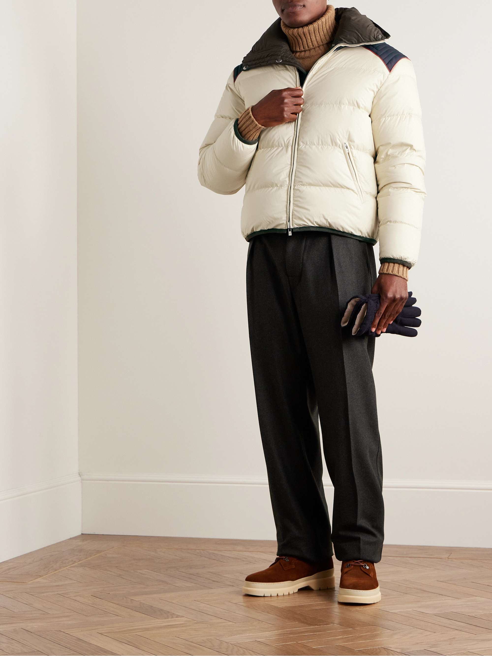 Slim-Fit Reversible Quilted Shell Down Jacket view