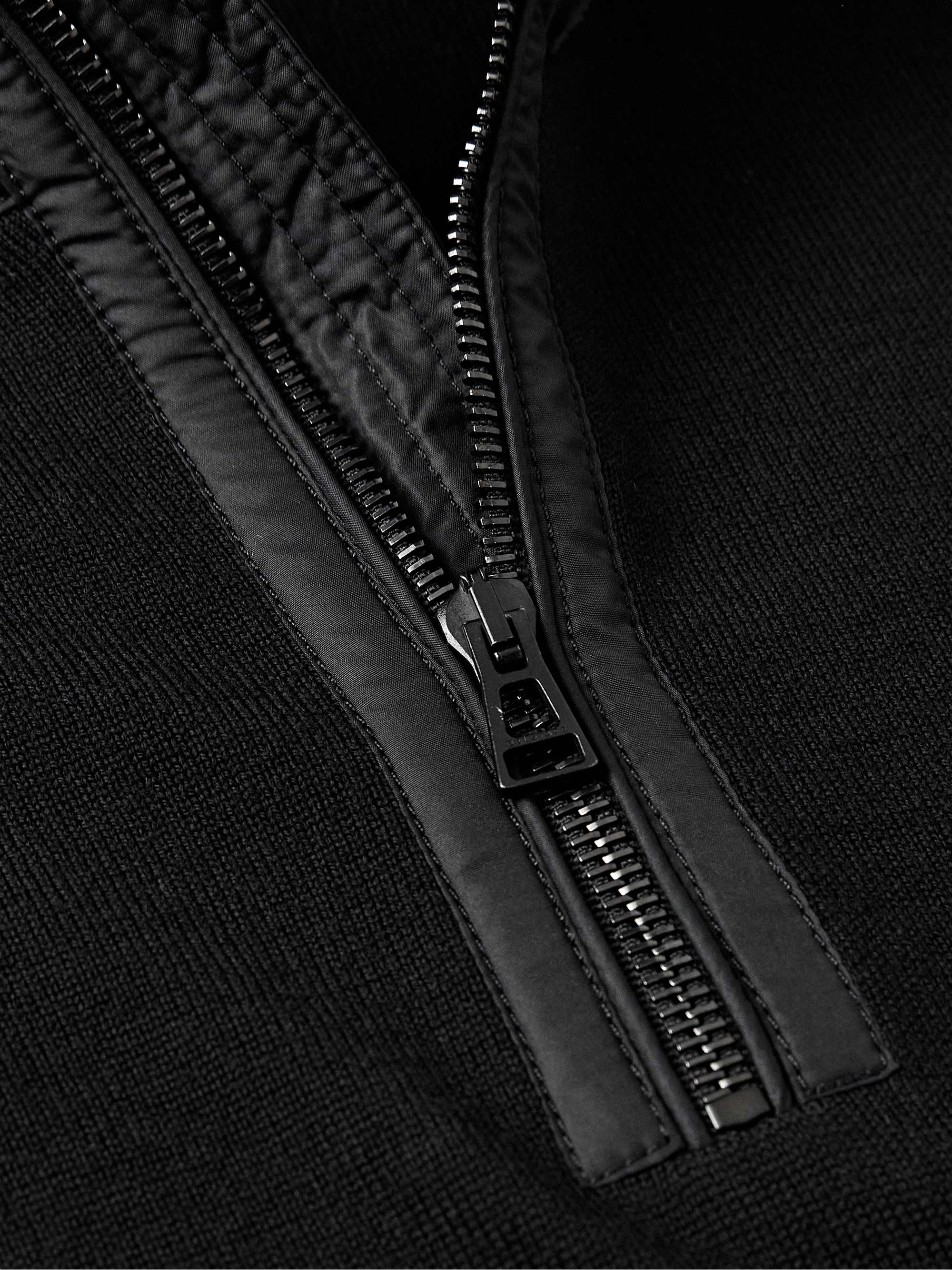 Kilmington Shell-Trimmed Wool Half-Zip Sweater view