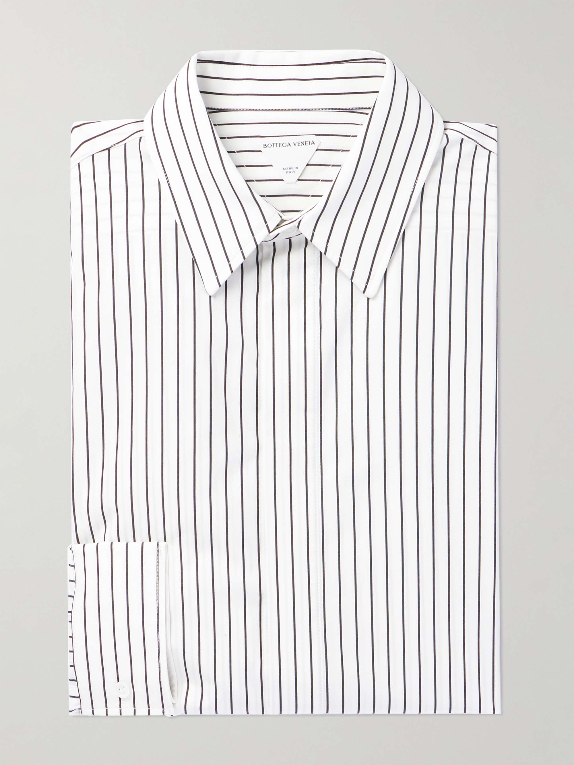 Pinstriped Cotton-Poplin Shirt view