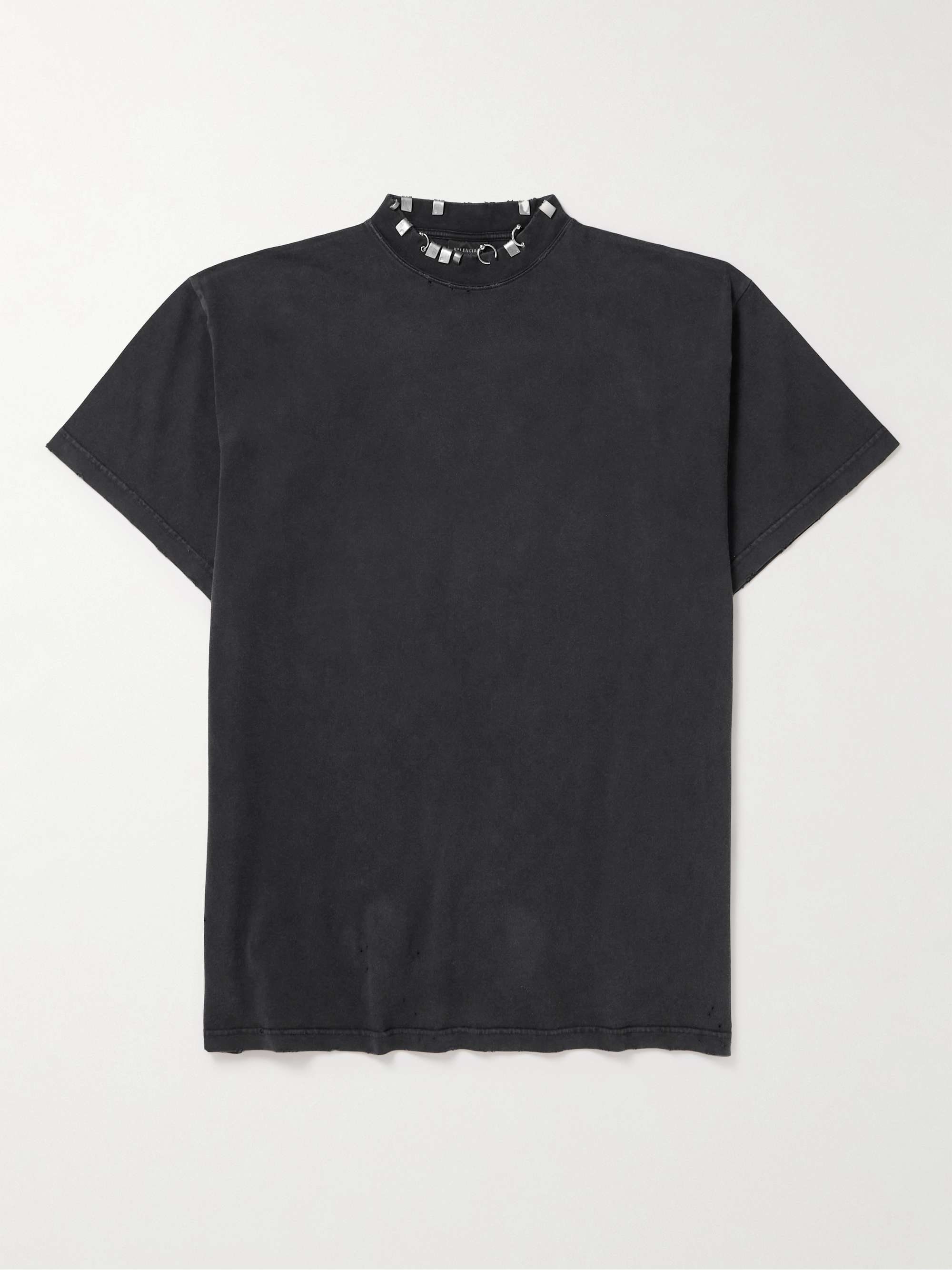 Oversized Embellished Cotton-Jersey T-Shirt view