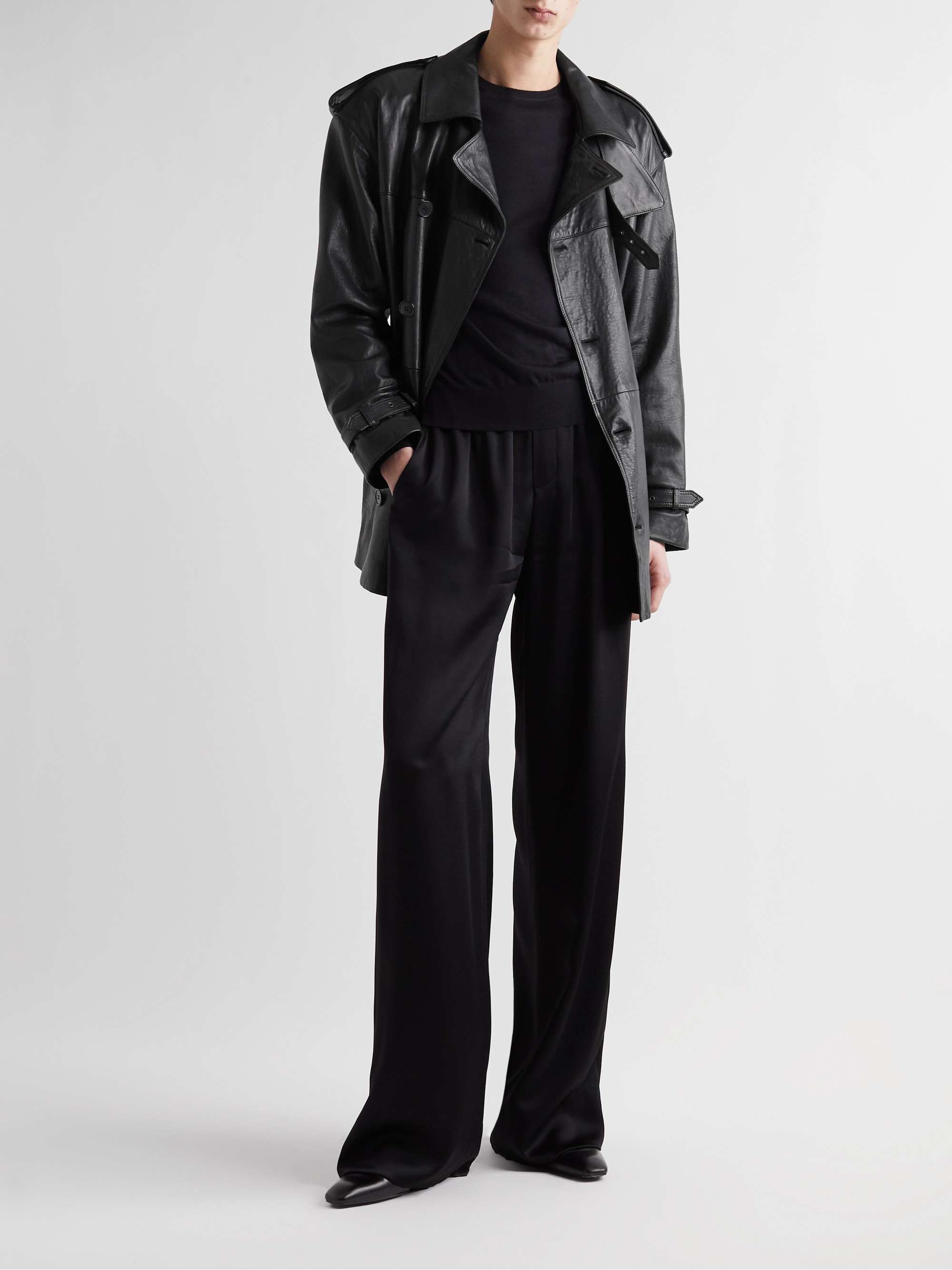Slim-Fit Wool, Cashmere and Silk-Blend Sweater view