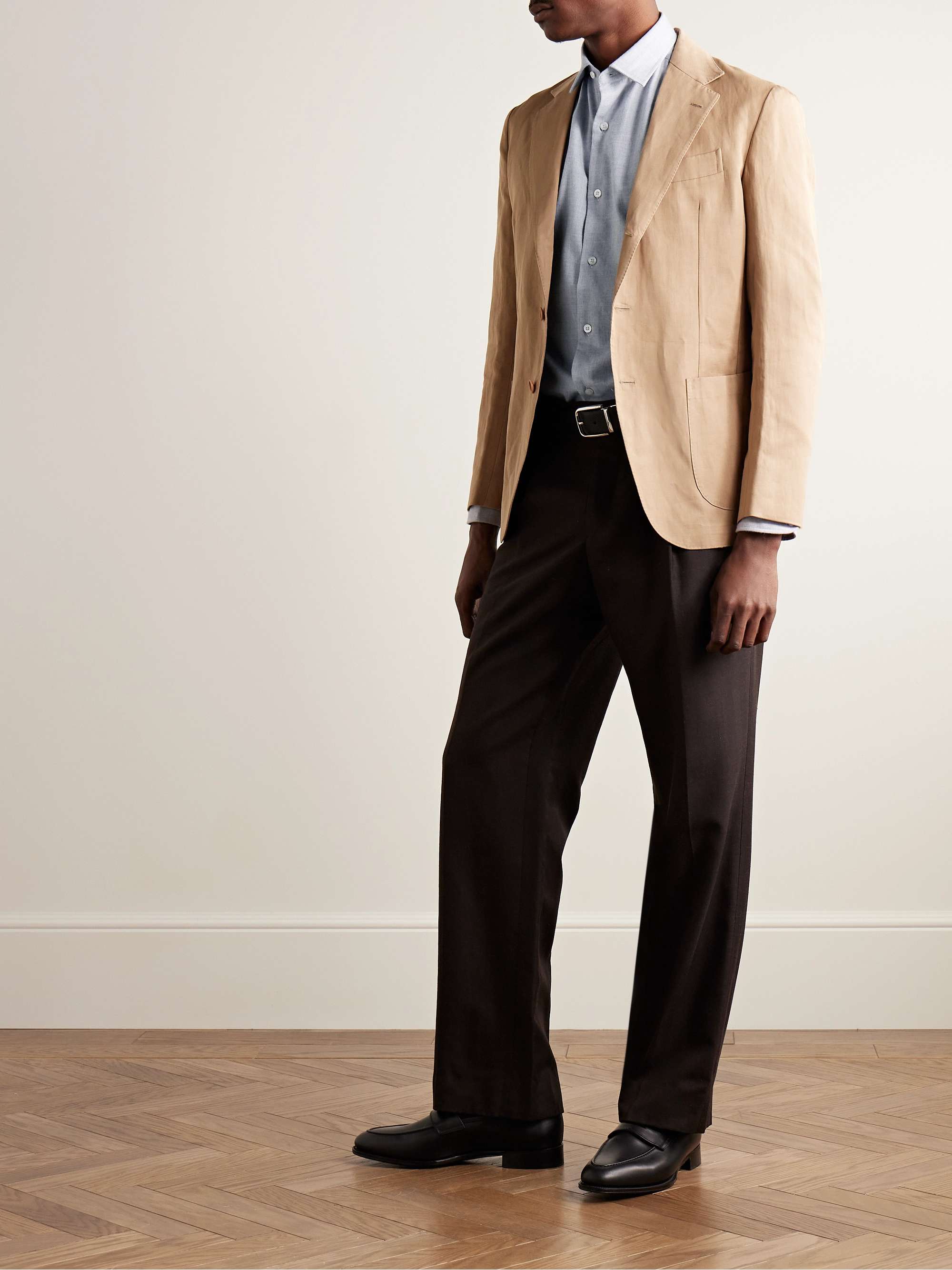 Brushed Cotton and Wool-Blend Shirt view