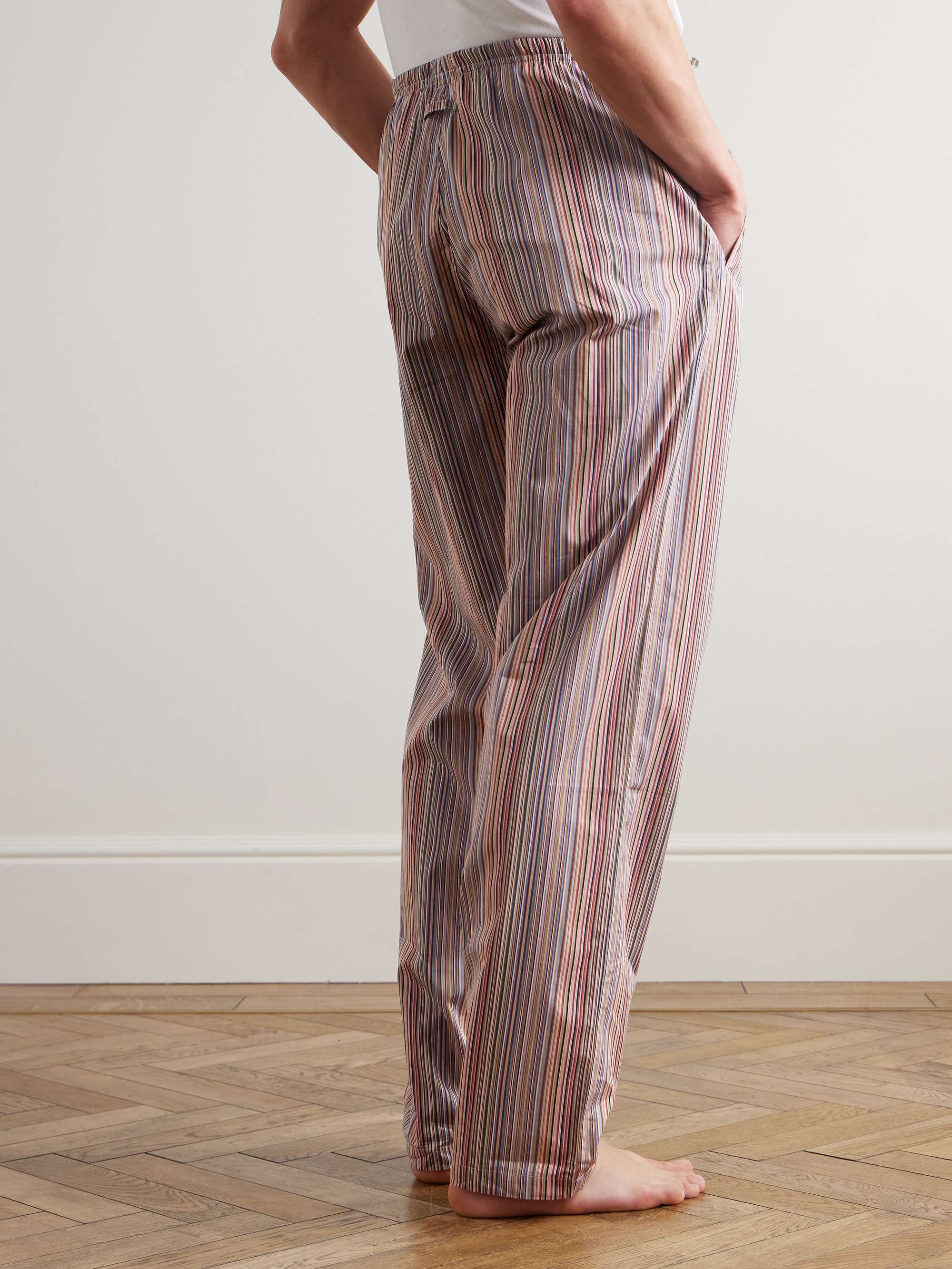 Striped Cotton Pyjama Trousers view
