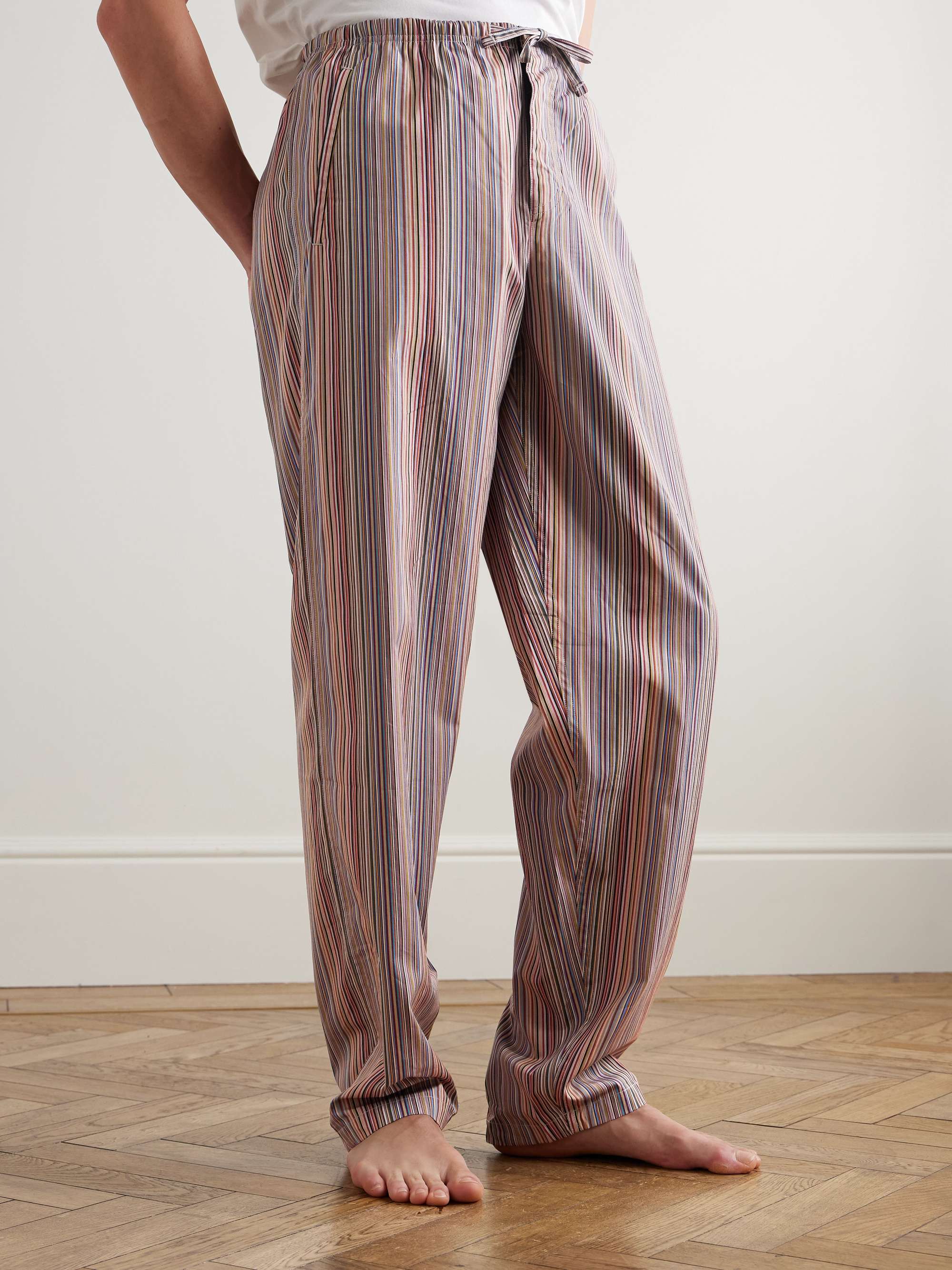 Striped Cotton Pyjama Trousers view