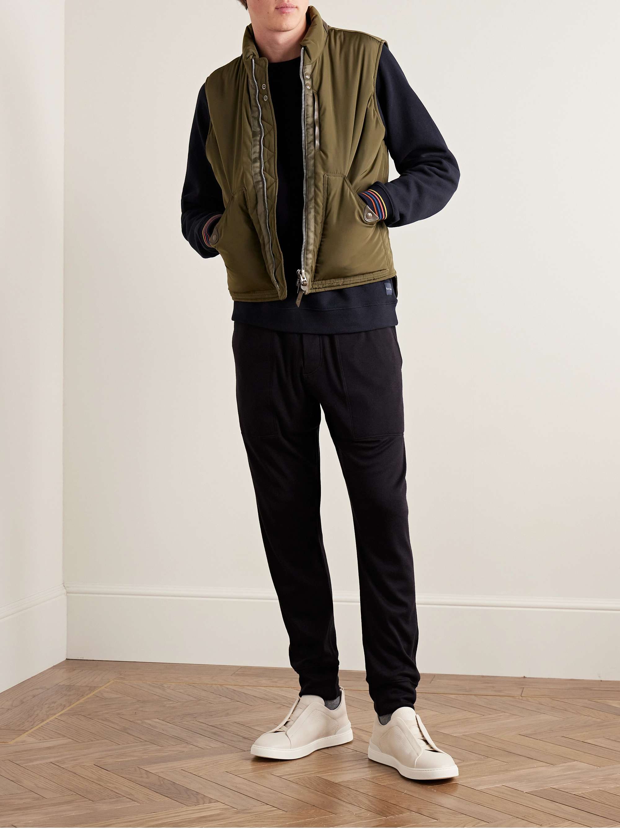Striped Appliquéd Cotton-Jersey Sweatshirt view