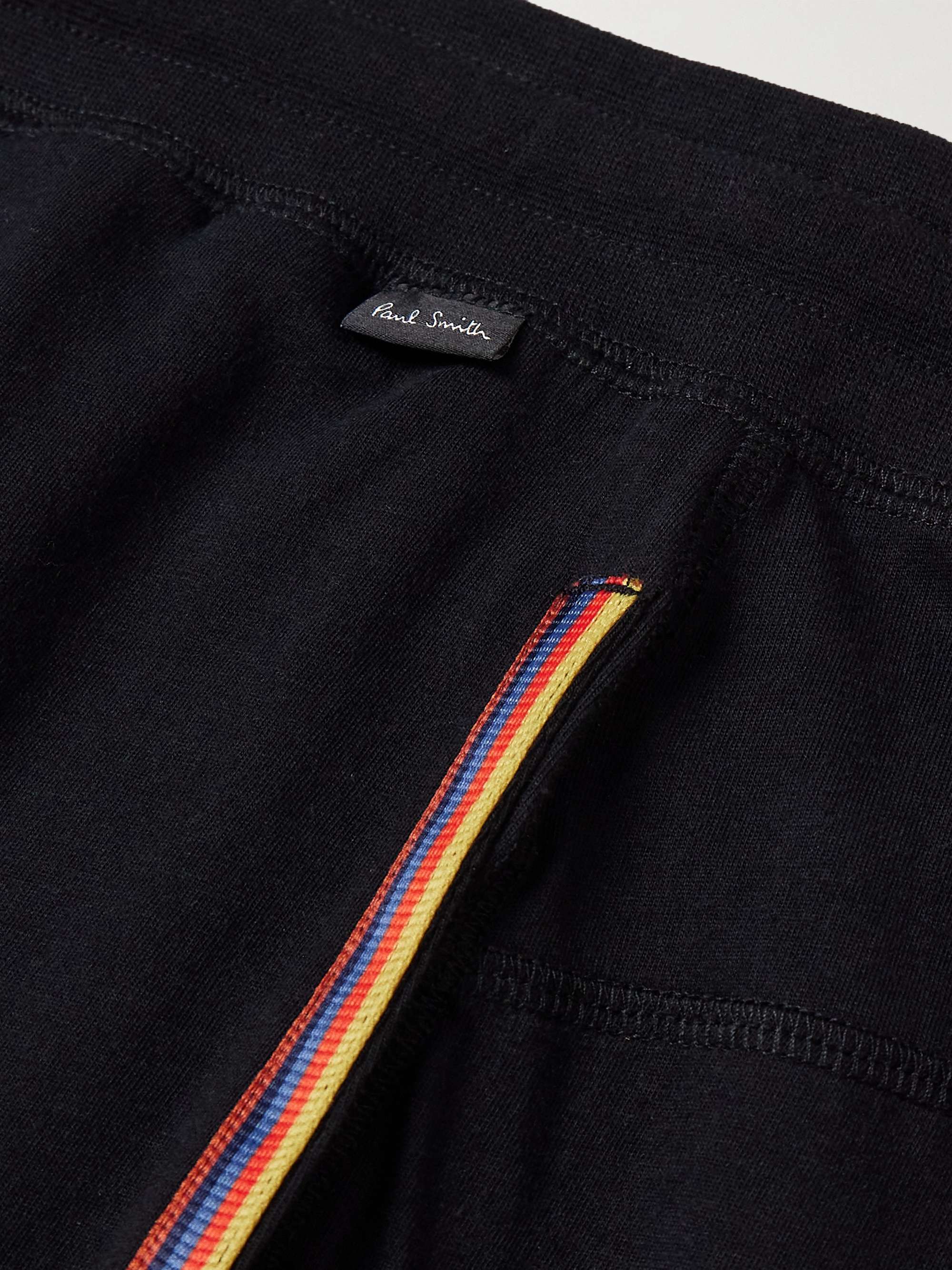 Grosgrain-Trimmed Cotton-Jersey Sweatpants view
