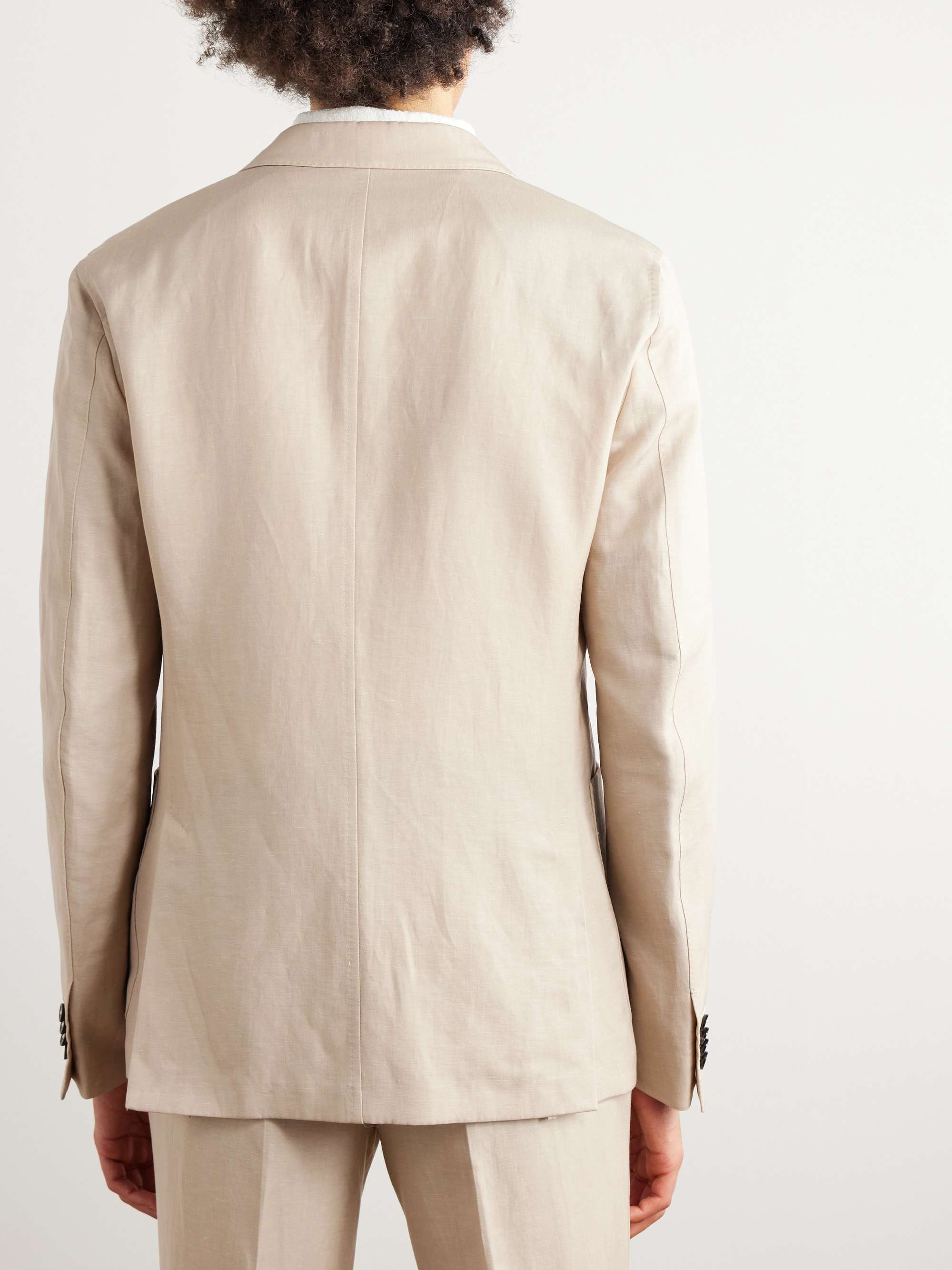 Wool and Linen-Blend Suit Jacket view
