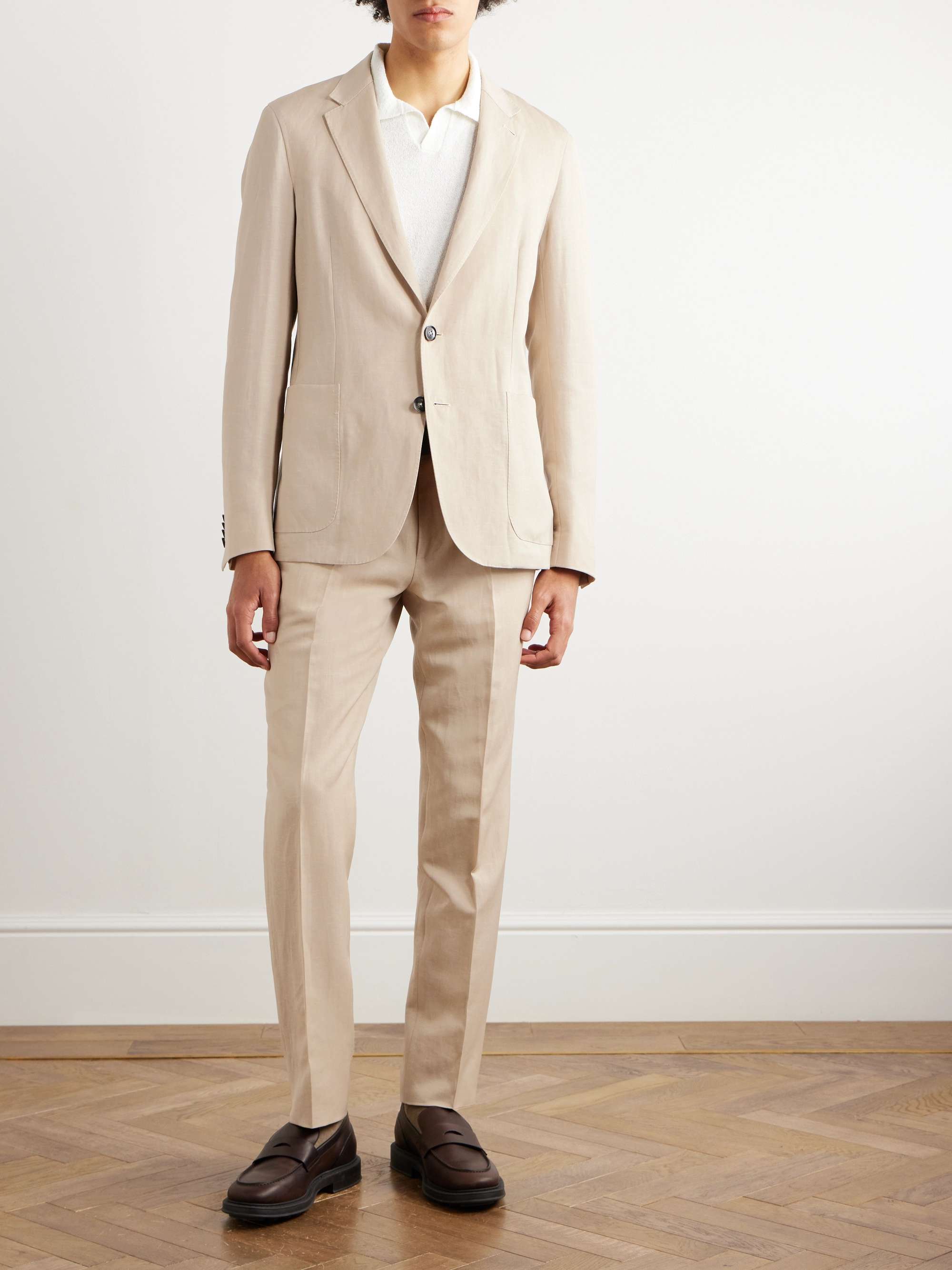 Wool and Linen-Blend Suit Jacket view