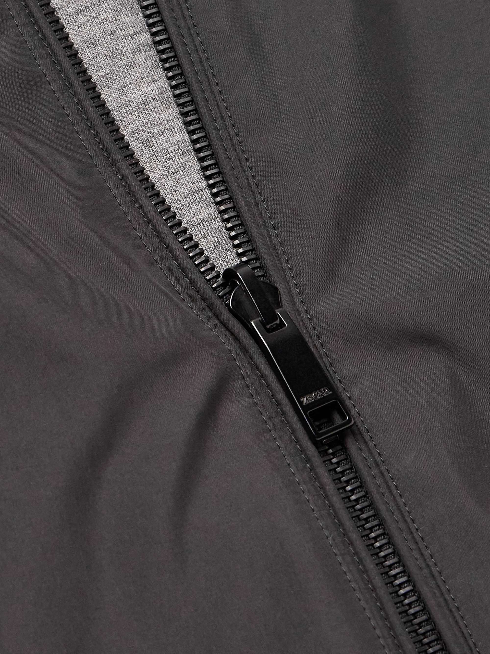 Reversible Micofibre and Cashmere, Cotton and Silk-Blend Twill Gilet view