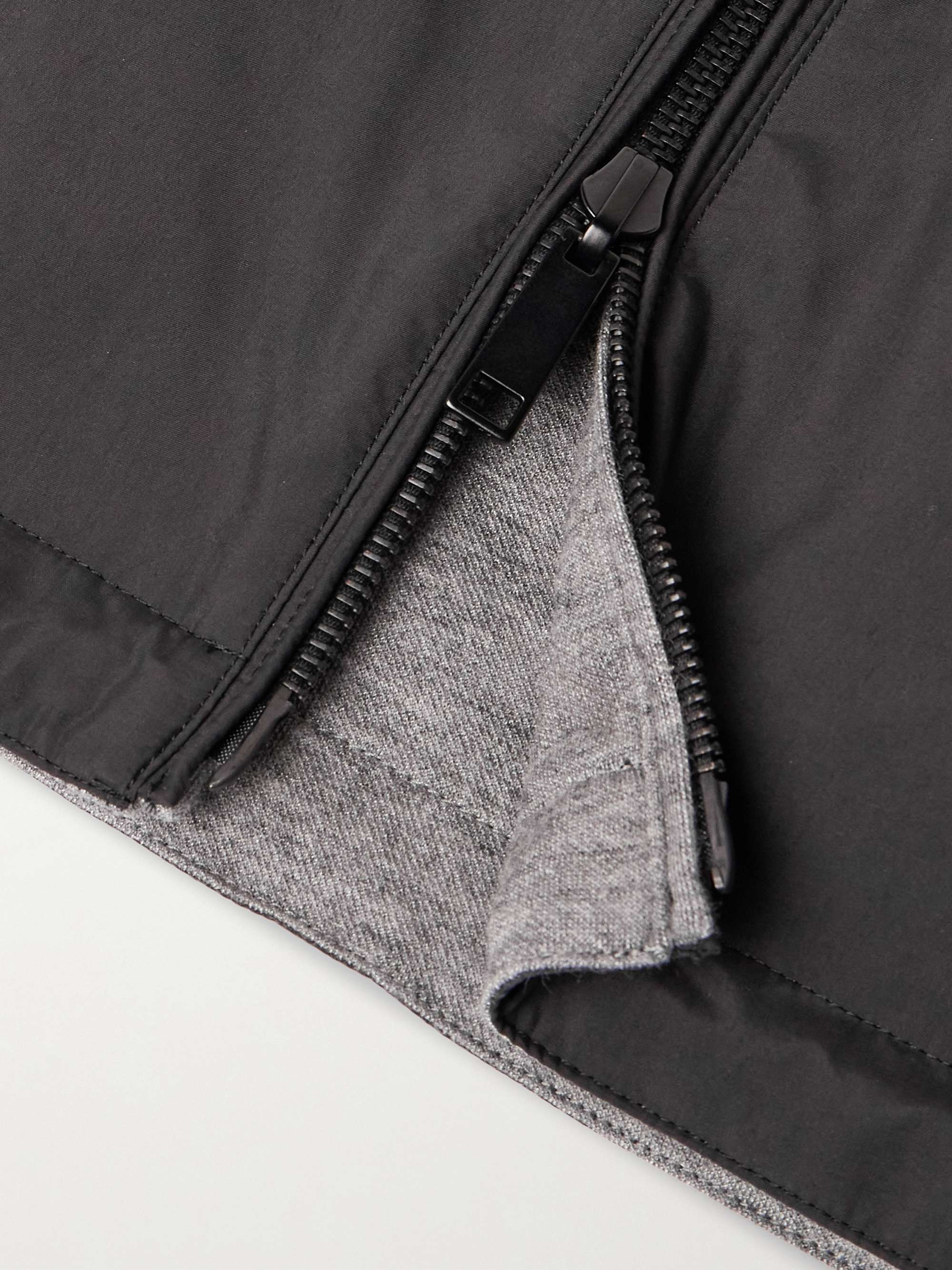 Reversible Micofibre and Cashmere, Cotton and Silk-Blend Twill Gilet view