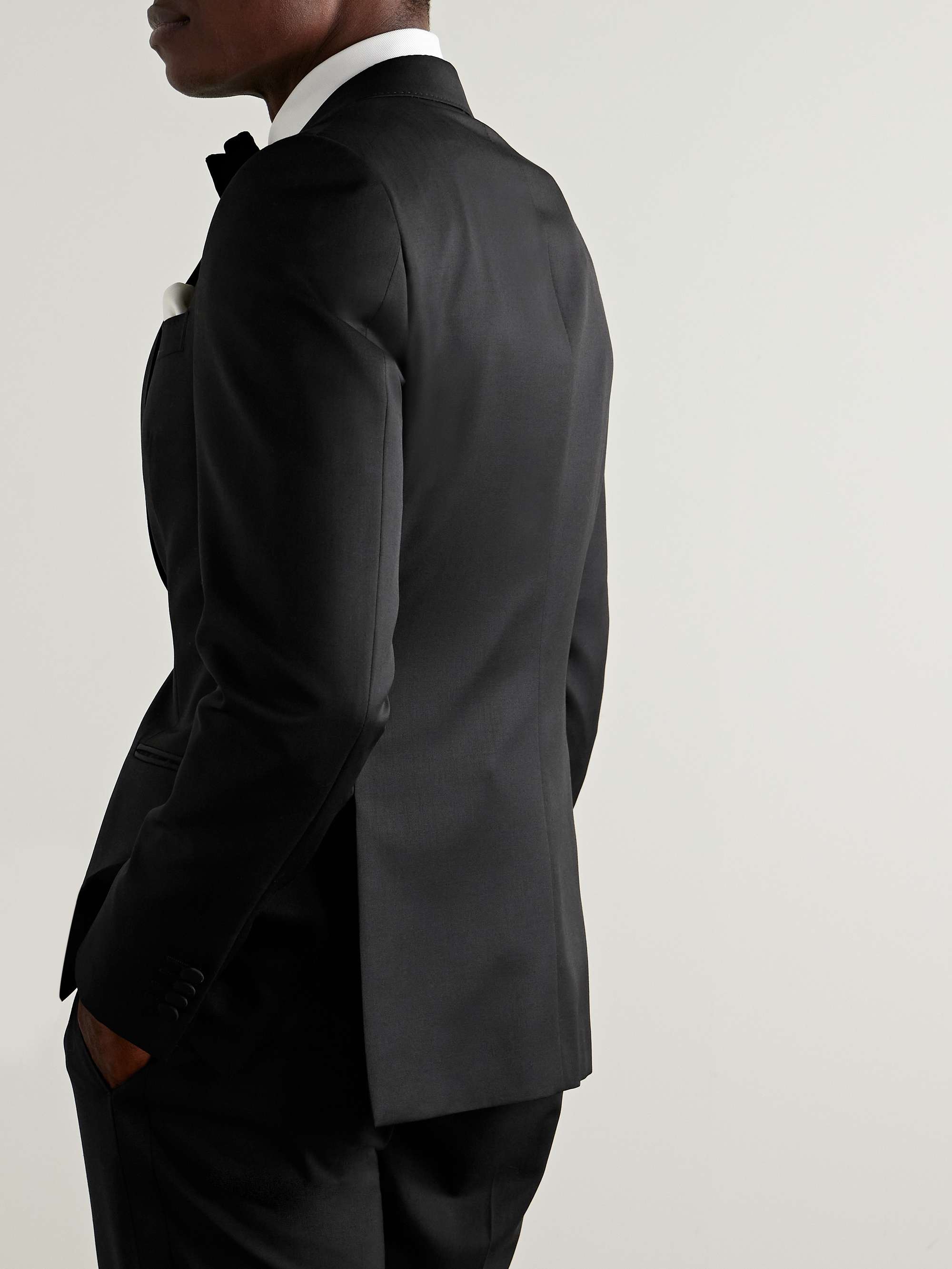 Slim-Fit Satin-Trimmed Wool and Mohair-Blend Tuxedo Jacket view