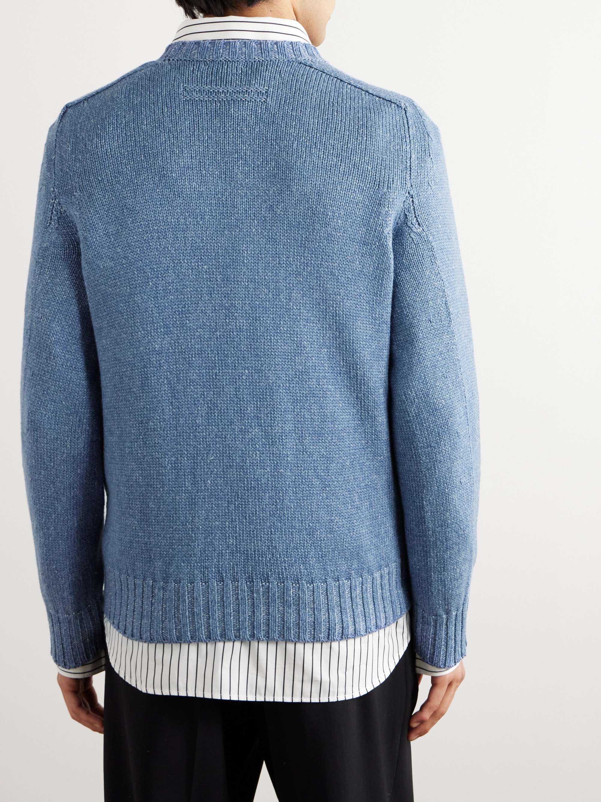 Silk, Cashmere and Linen-Blend Sweater view
