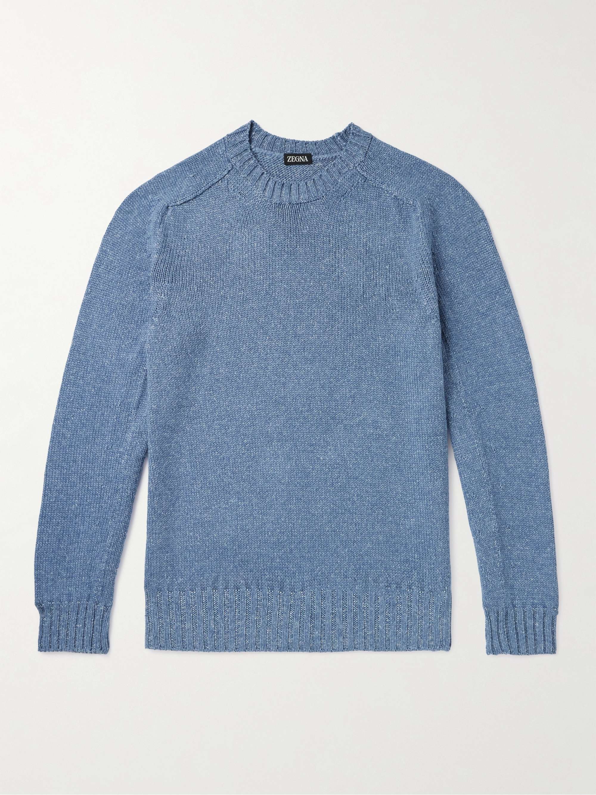 Silk, Cashmere and Linen-Blend Sweater view