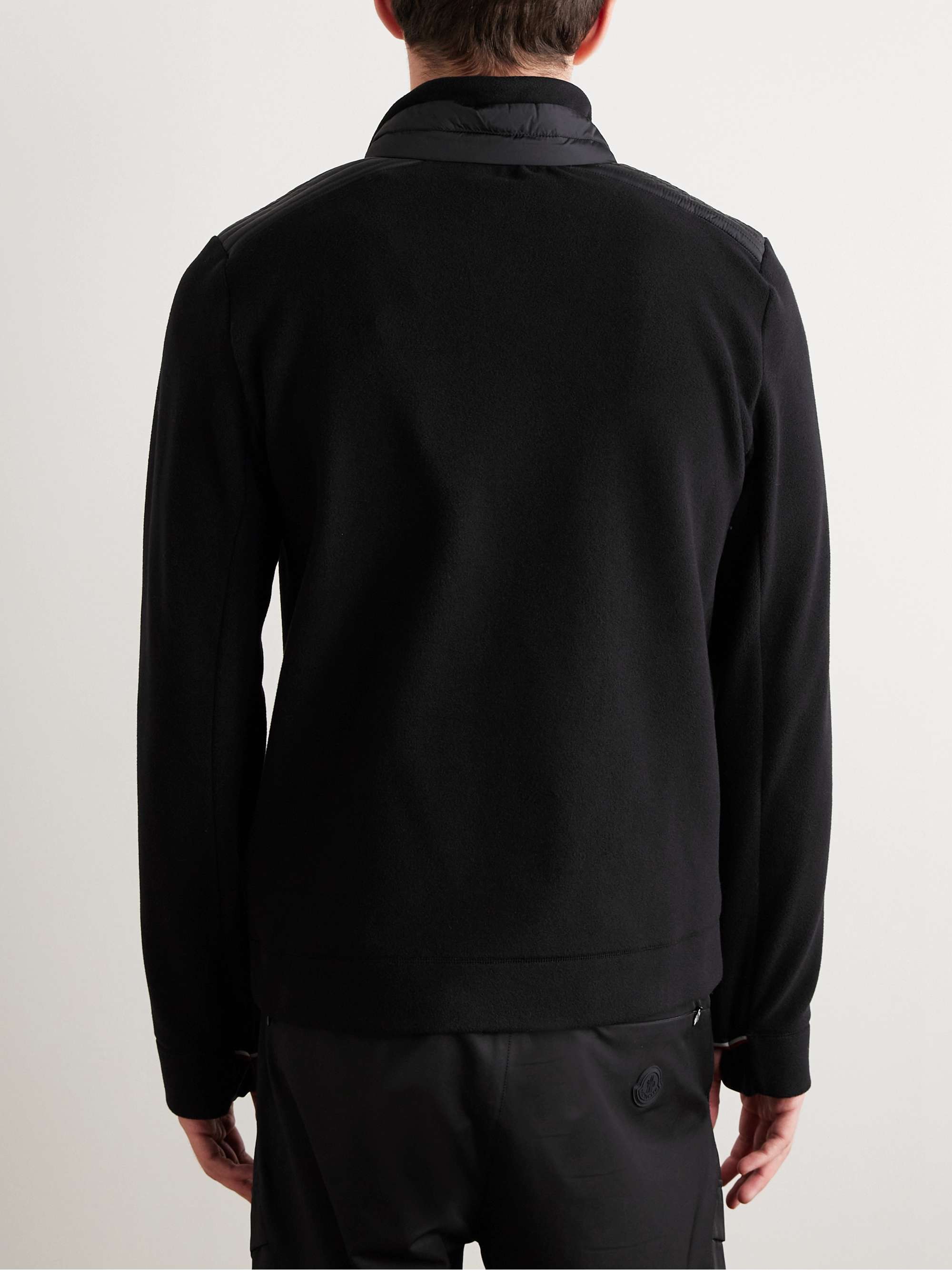 Shell-Trimmed Fleece Ski Jacket view