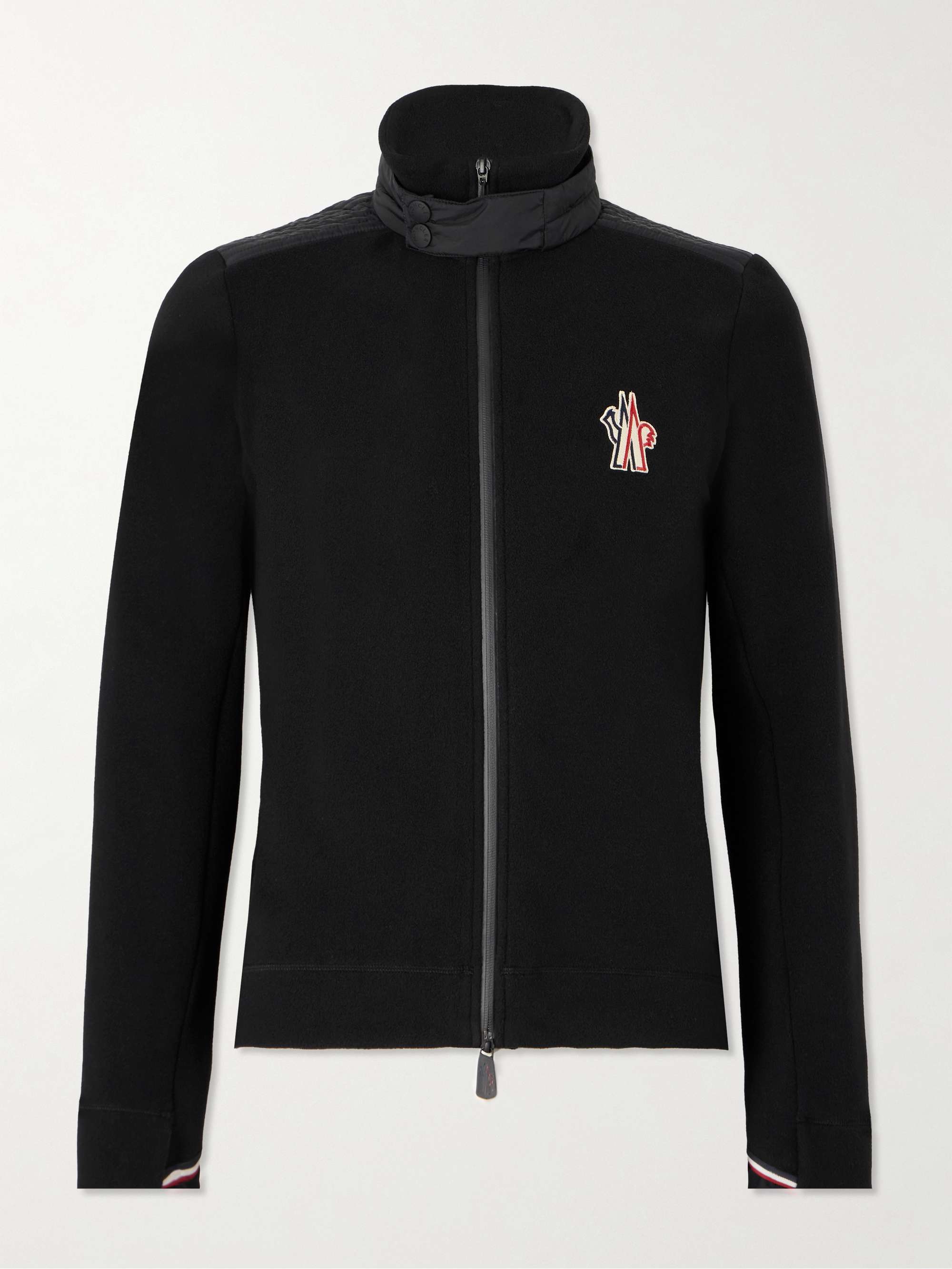 Shell-Trimmed Fleece Ski Jacket view