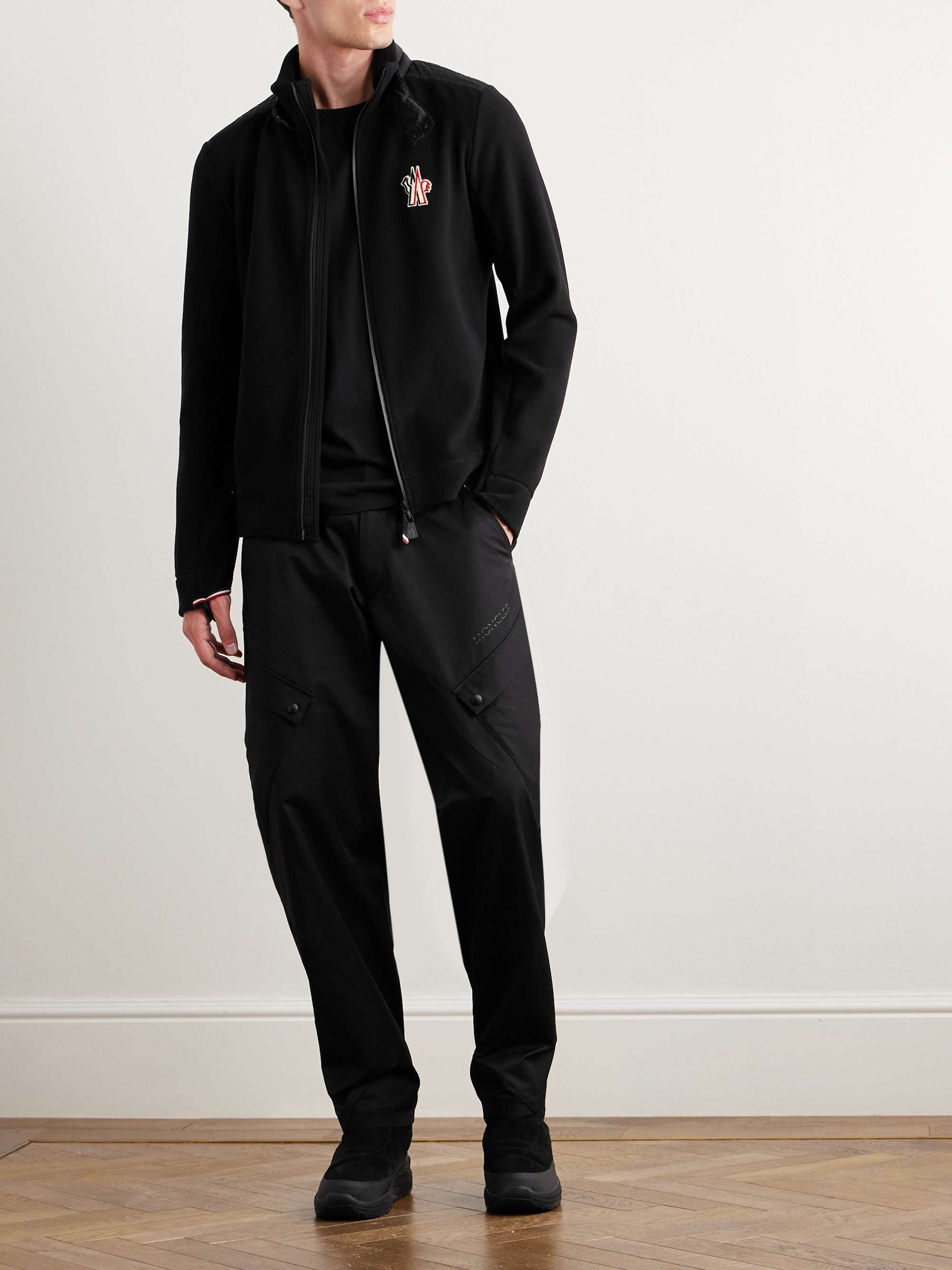 Shell-Trimmed Fleece Ski Jacket view
