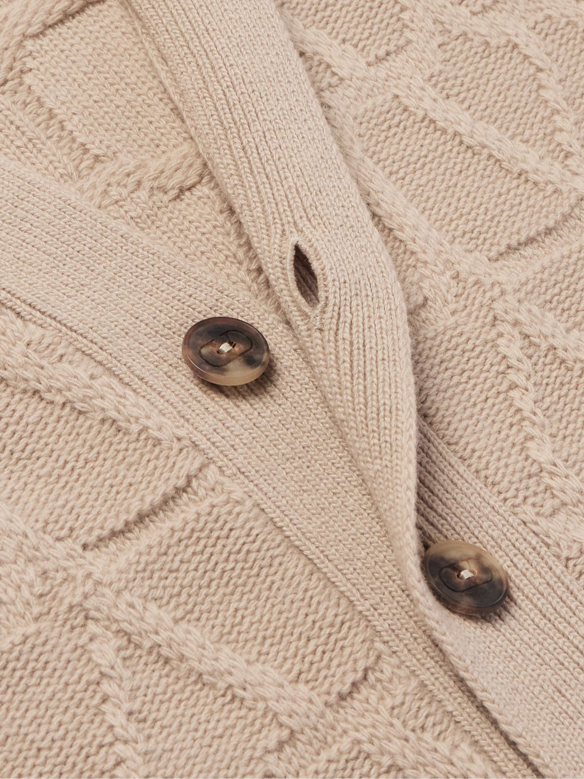 Toile Iconographe Cable-Knit Virgin Wool Cardigan view