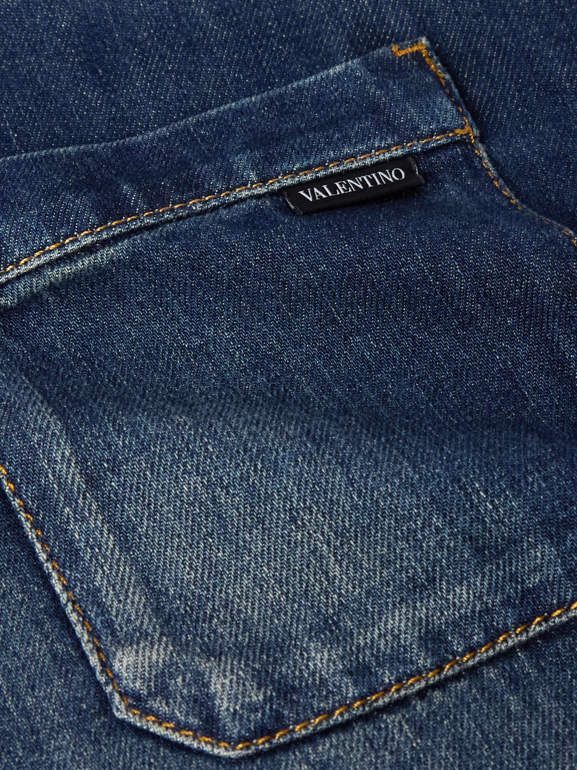Camp-Collar Denim Shirt view