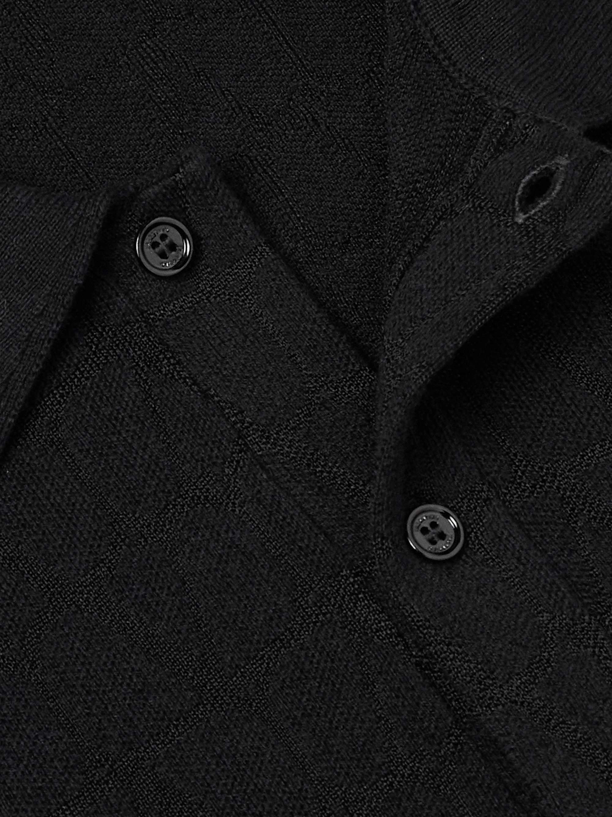 Toile Iconograph Logo-Jacquard Cotton-Blend Polo Shirt view