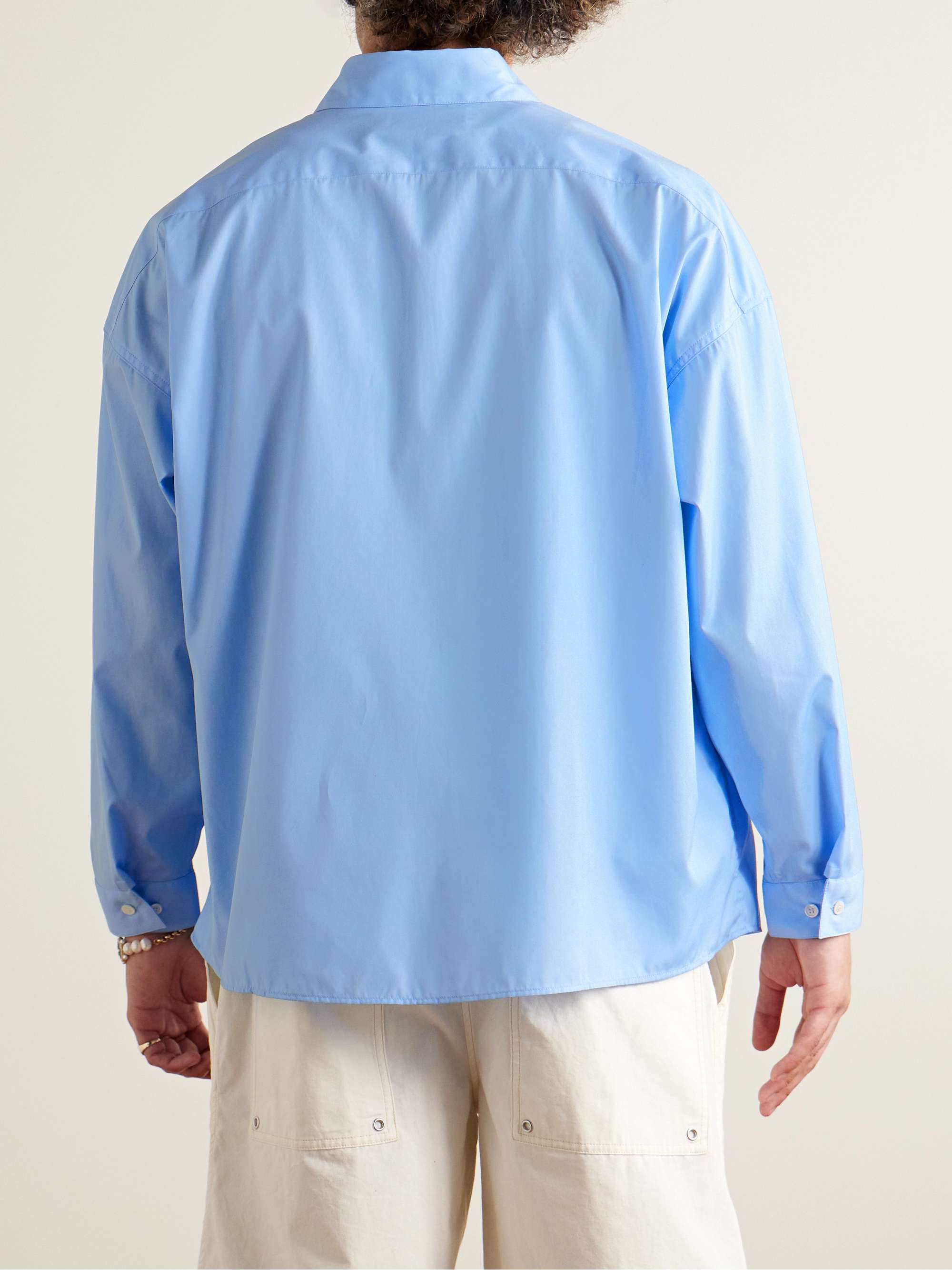 Logo-Print Cotton-Poplin Shirt view