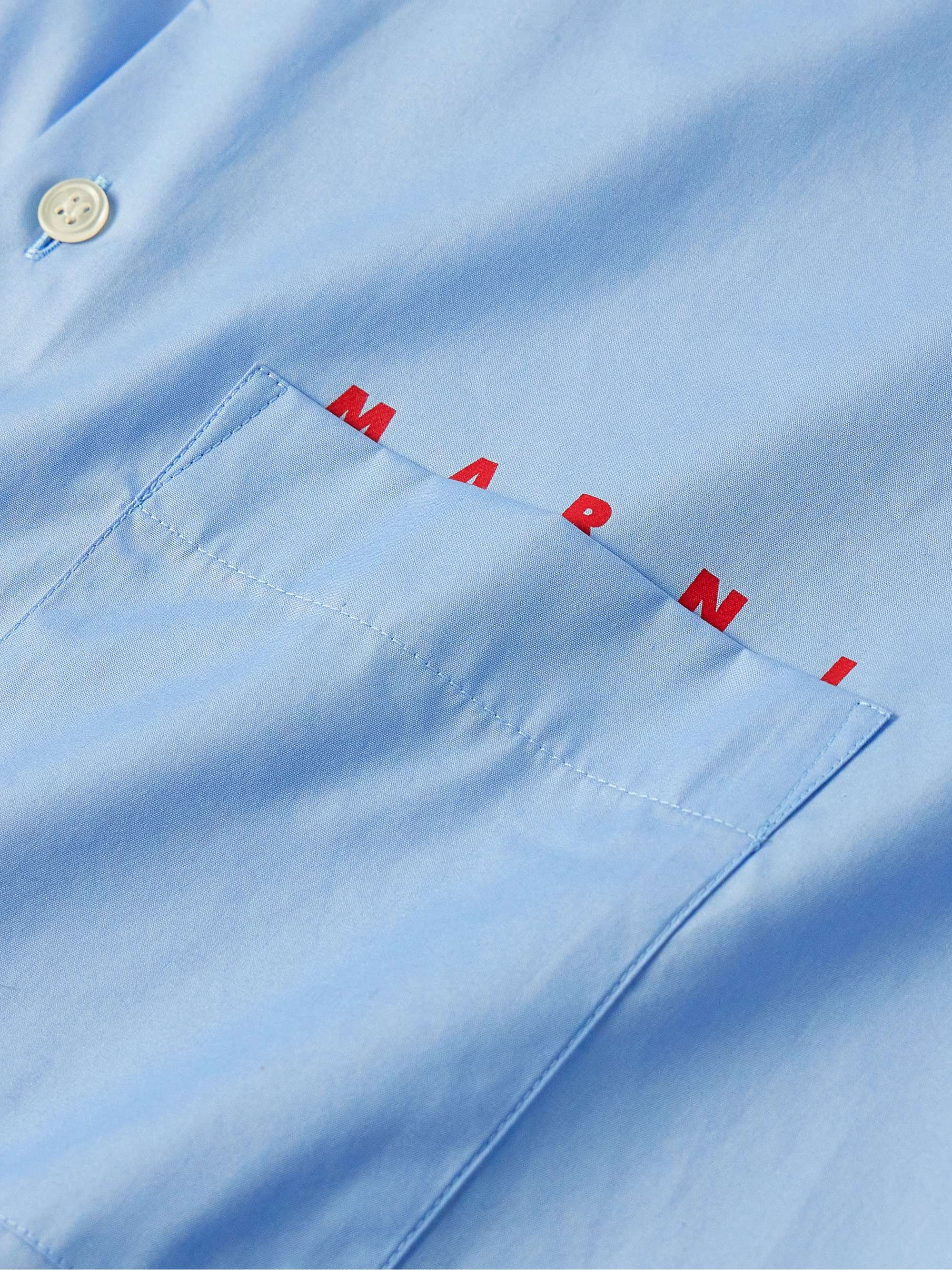 Logo-Print Cotton-Poplin Shirt view