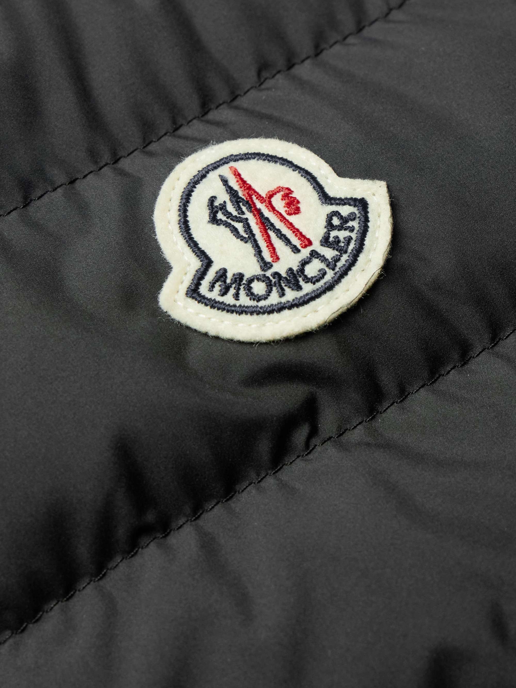 Striped Quilted Shell Down Bomber Jacket view