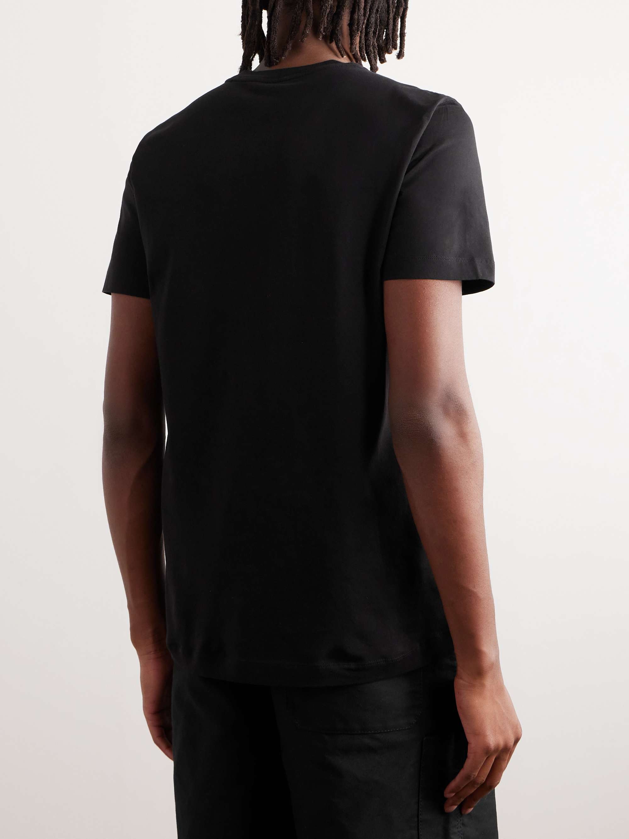 Three-Pack Logo-Appliquéd Cotton-Jersey T-Shirts view