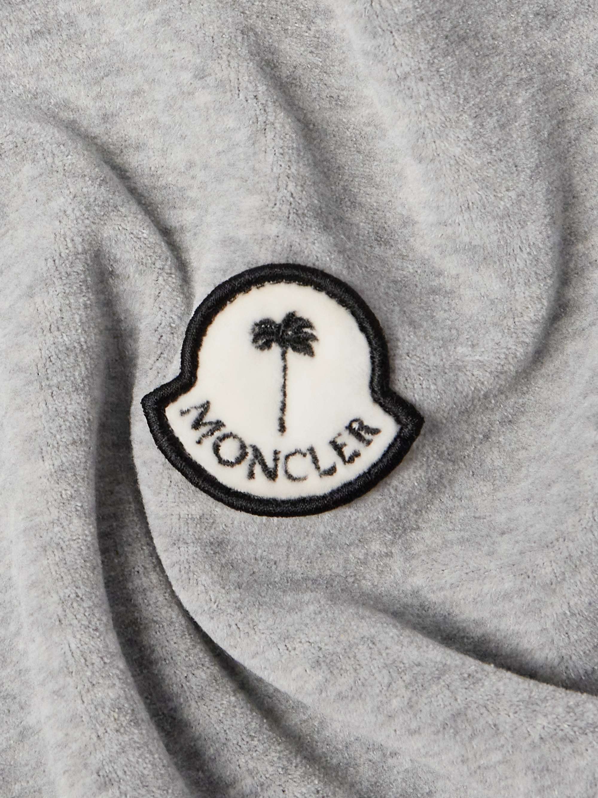 + Palm Angels Logo-Appliquéd Chenille Track Jacket view