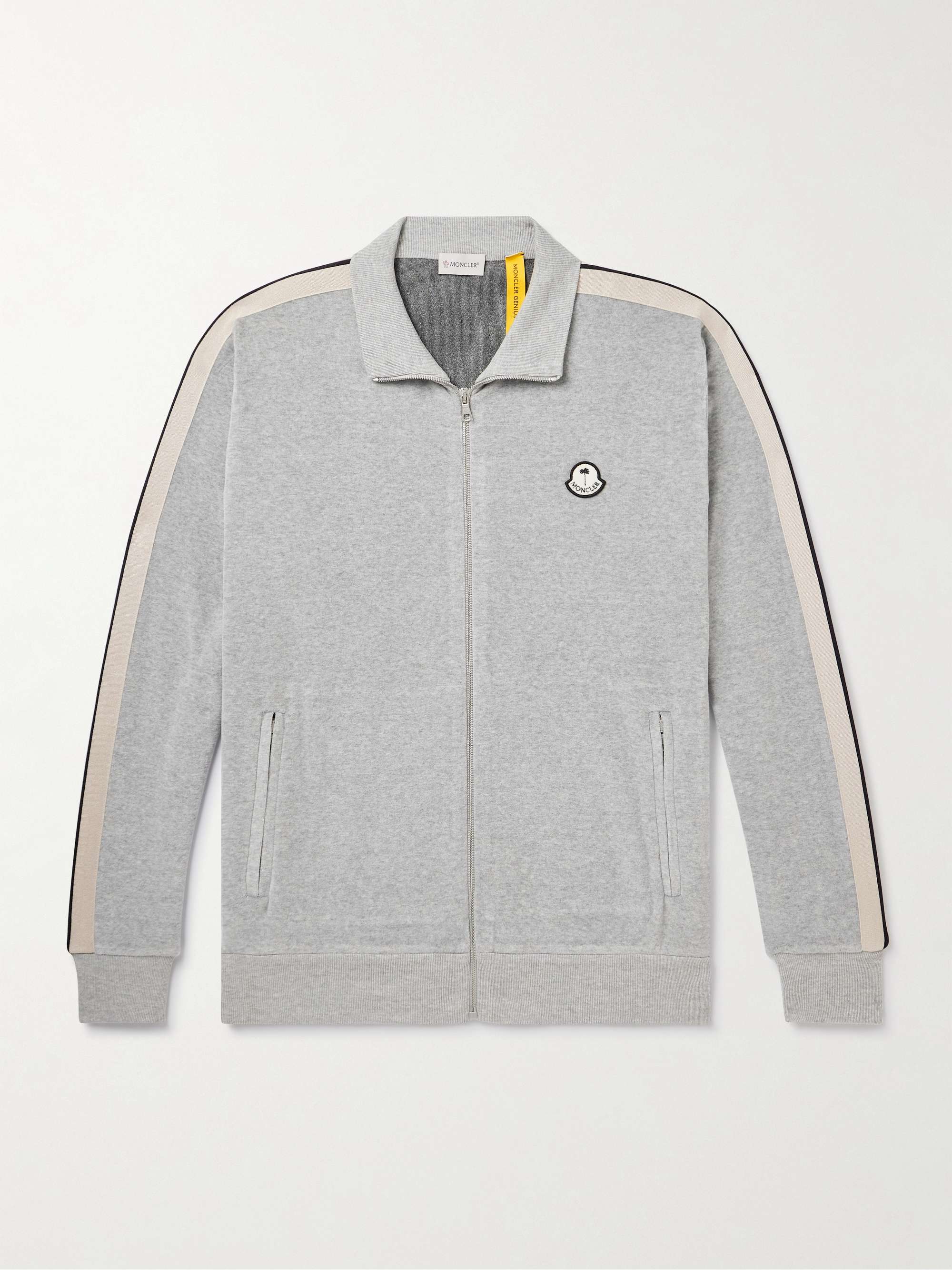 + Palm Angels Logo-Appliquéd Chenille Track Jacket view