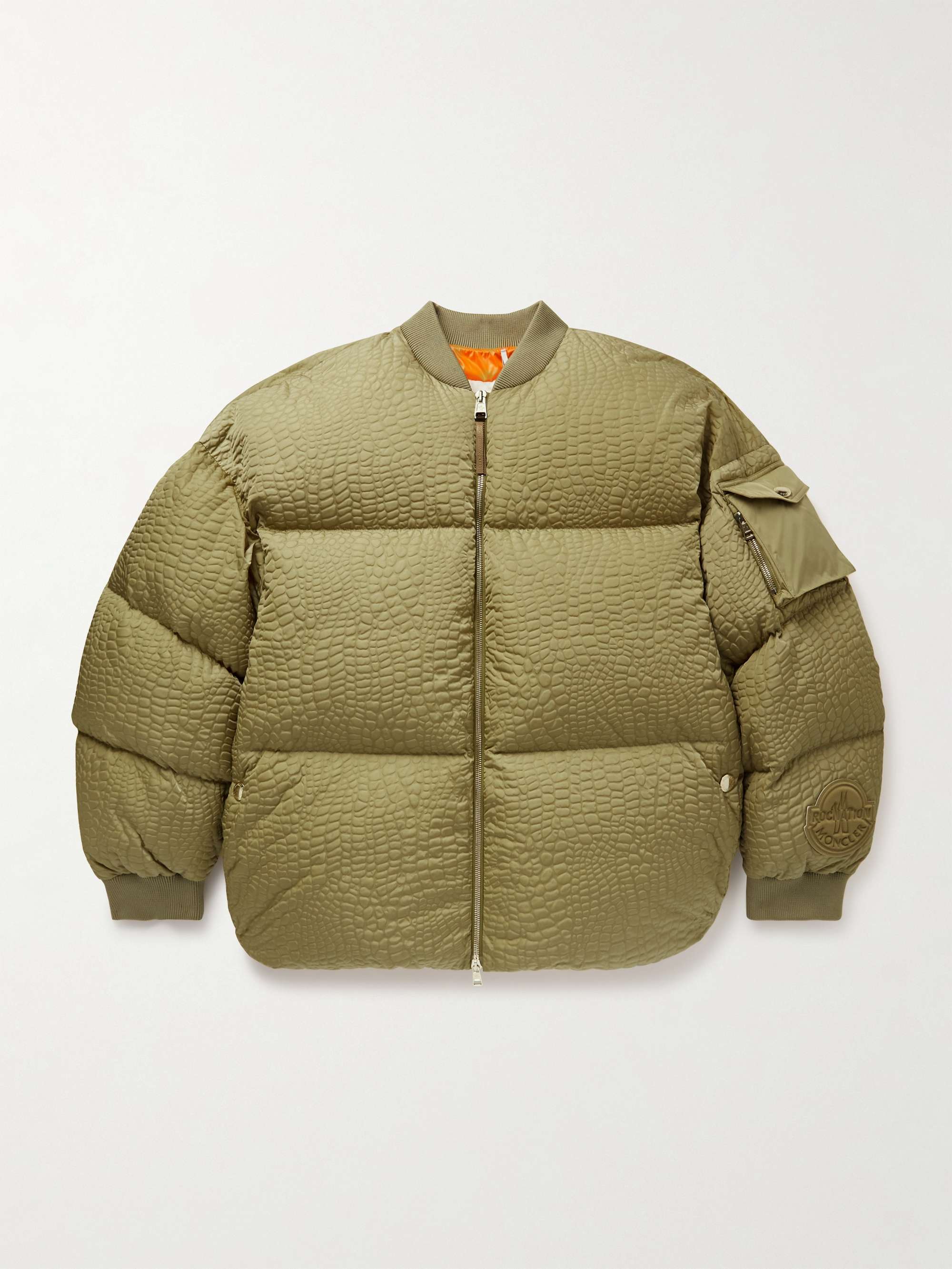 + Roc Nation by Jay-Z Centaurus Croc-Effect Quilted Shell Down Jacket view