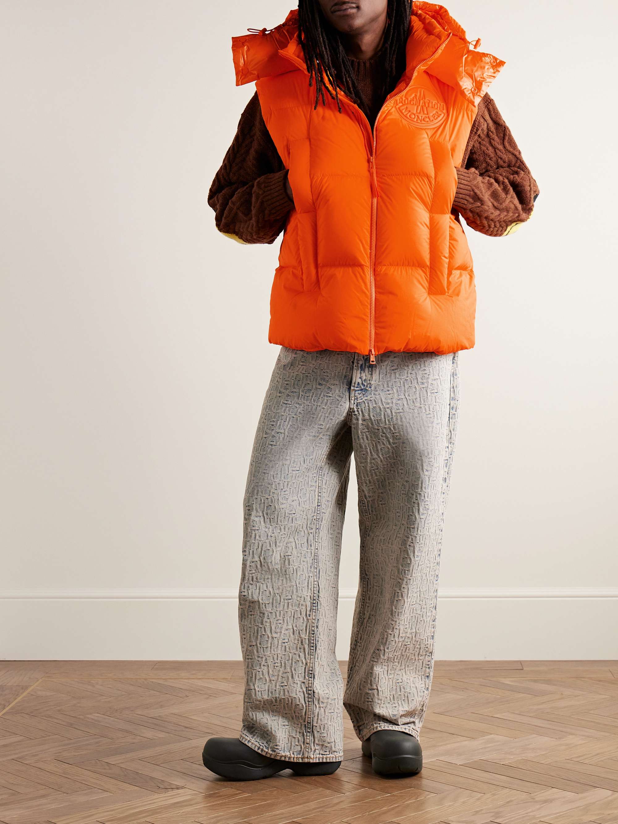 + Roc Nation by Jay-Z Apus Oversized Quilted Shell Hooded Down Gilet view