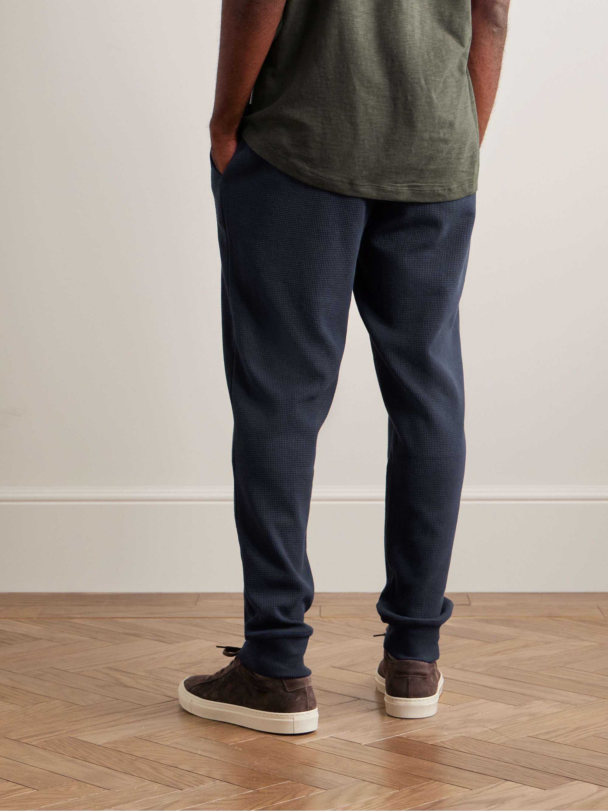 Waffle-Knit Cotton-Blend Sweatpants view