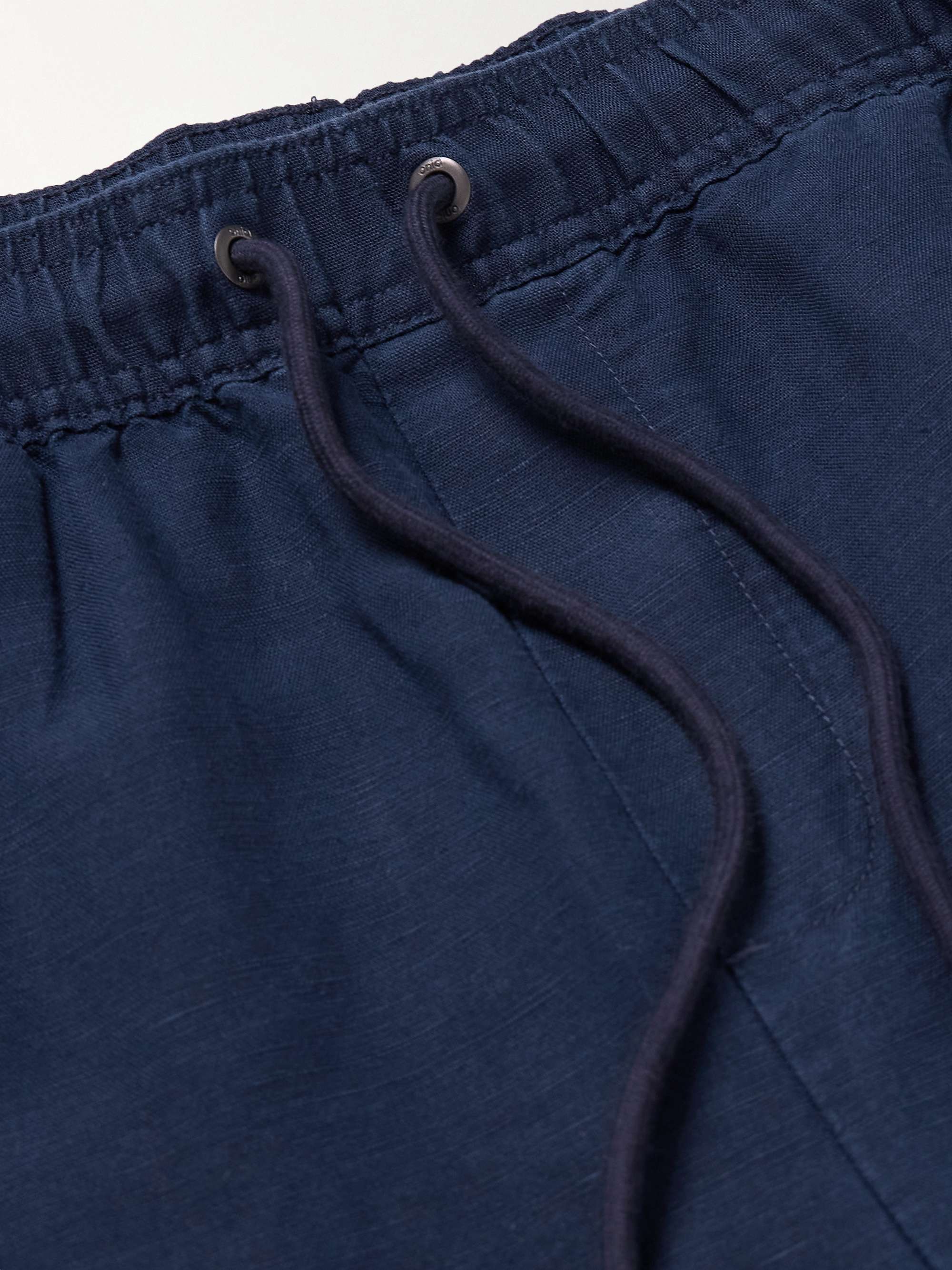 Air Straight-Leg Linen and Lyocell-Blend Drawstring Trousers view
