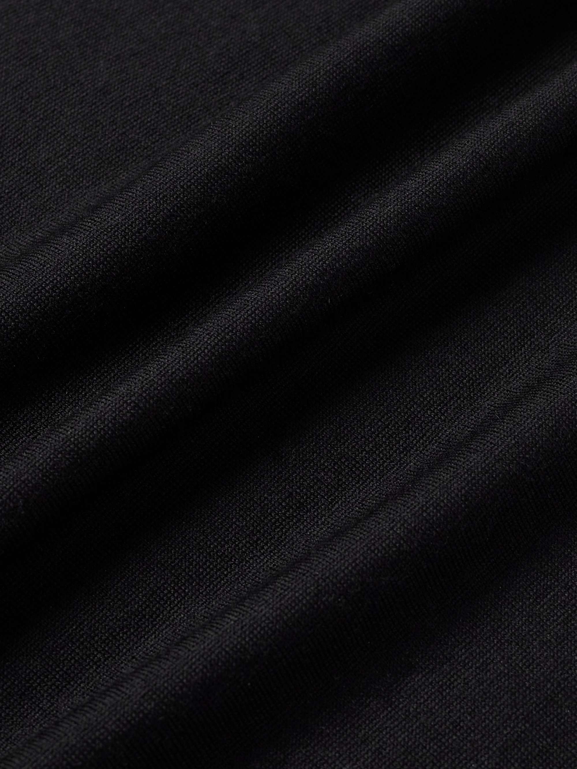 Slim-Fit Merino Wool Polo Shirt view