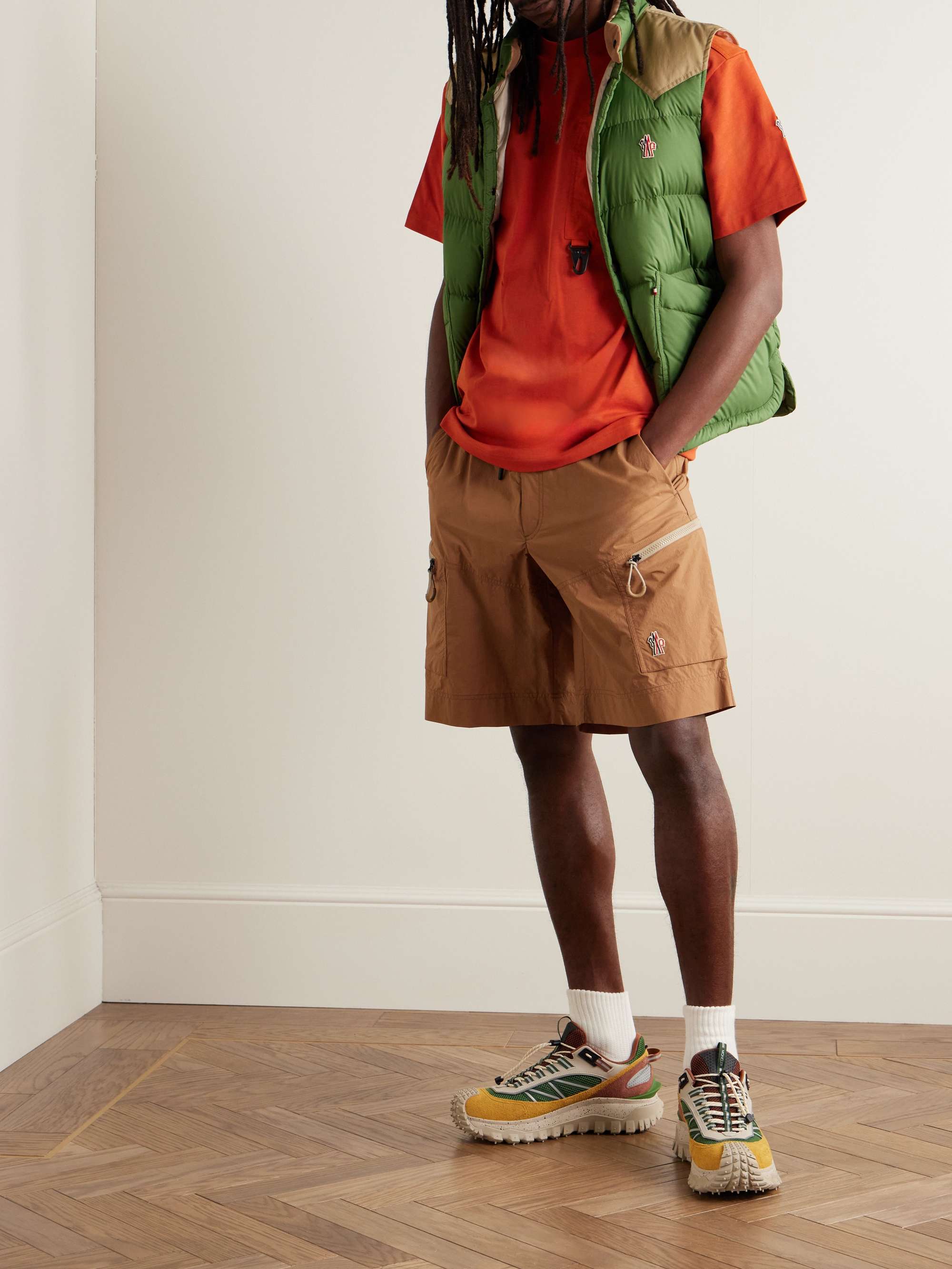 Straight-Leg Logo-Appliquéd Ripstop Cargo Shorts view