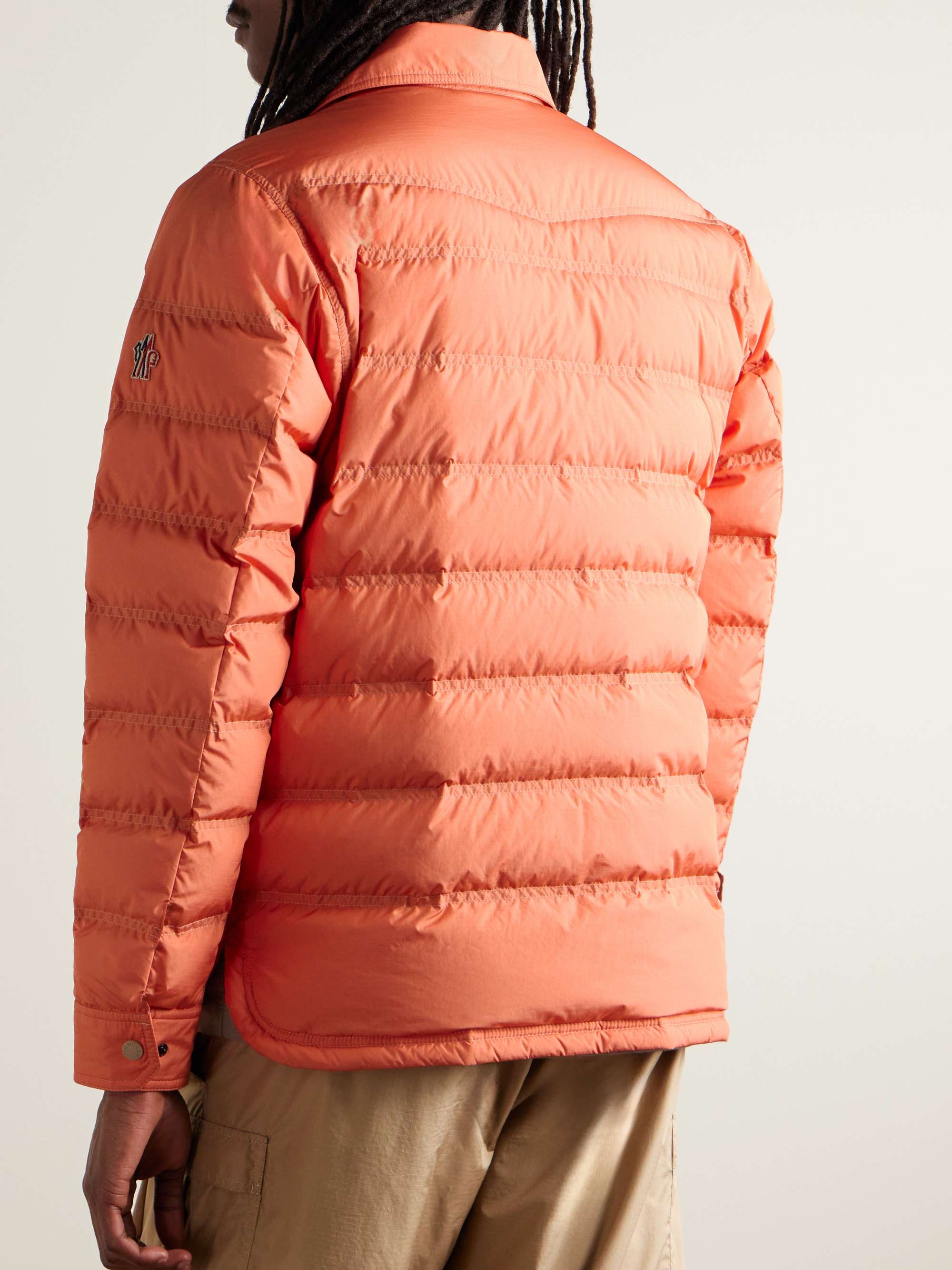 Lavachey Logo-Appliquéd Quilted Ripstop Down Jacket view