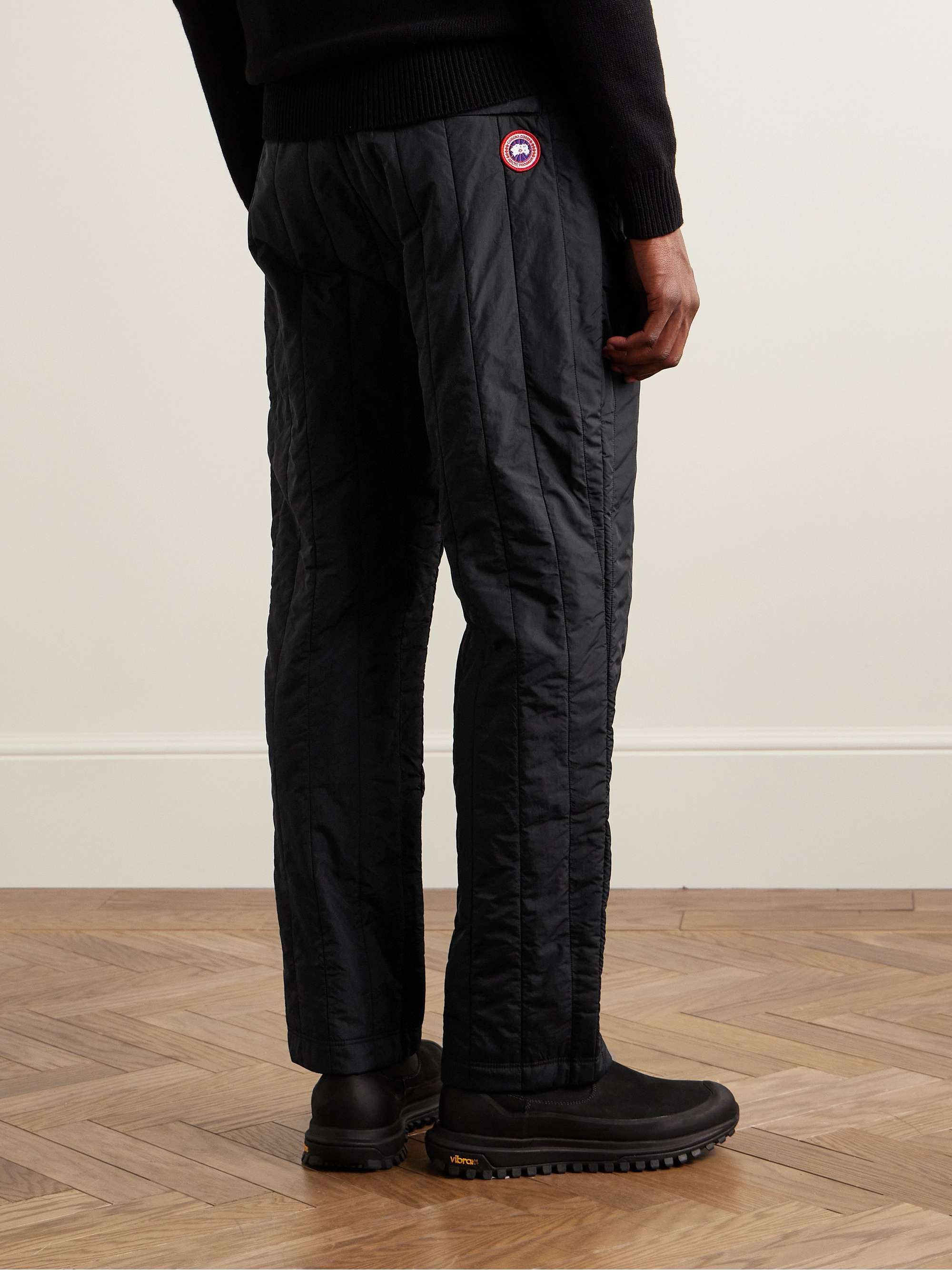 Carlyle Logo-Appliquéd Quilted Padded Shell Trousers view