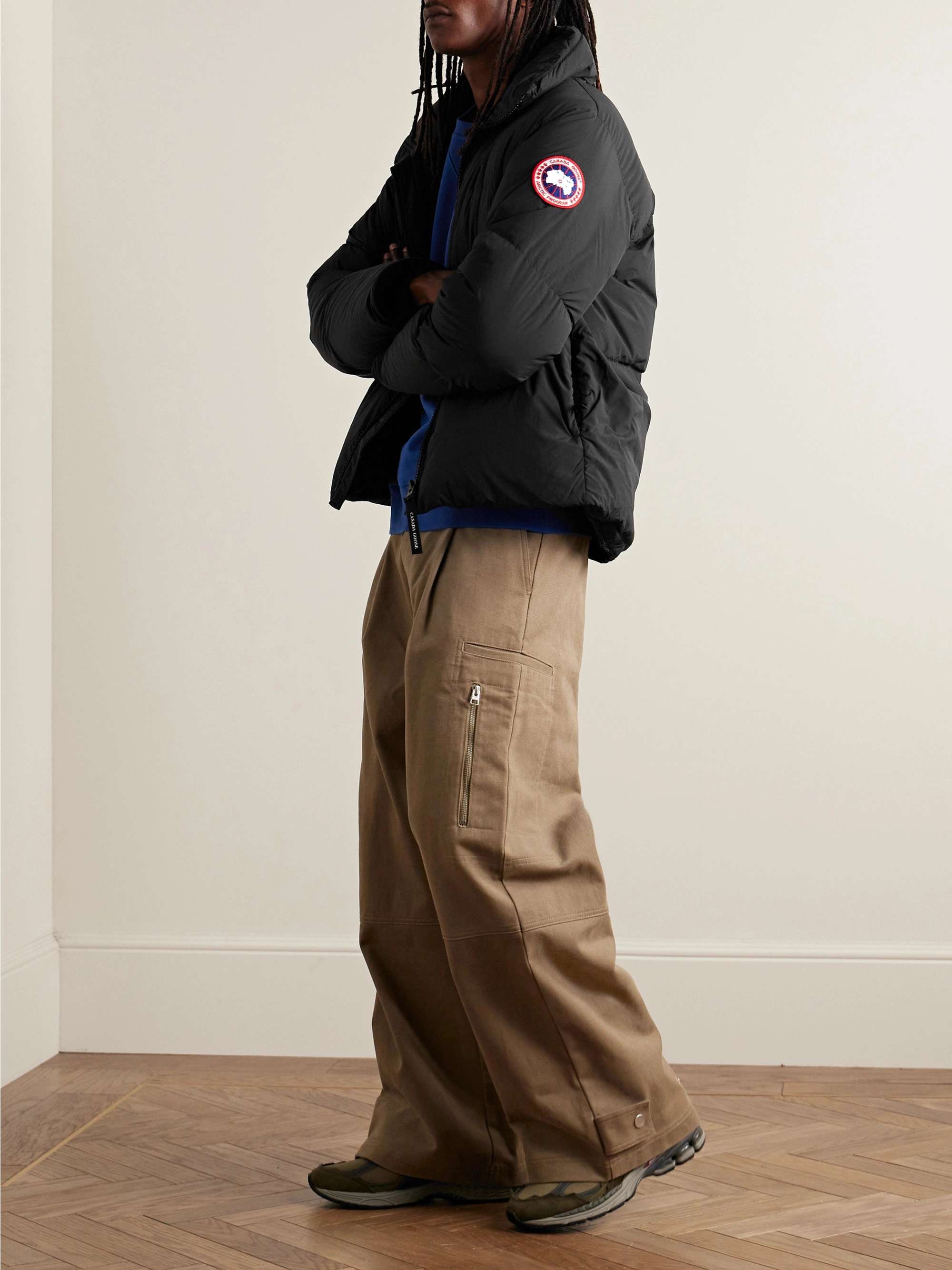 Lawrence Logo-Appliquéd Quilted Enduraluxe® Hooded Down Jacket view
