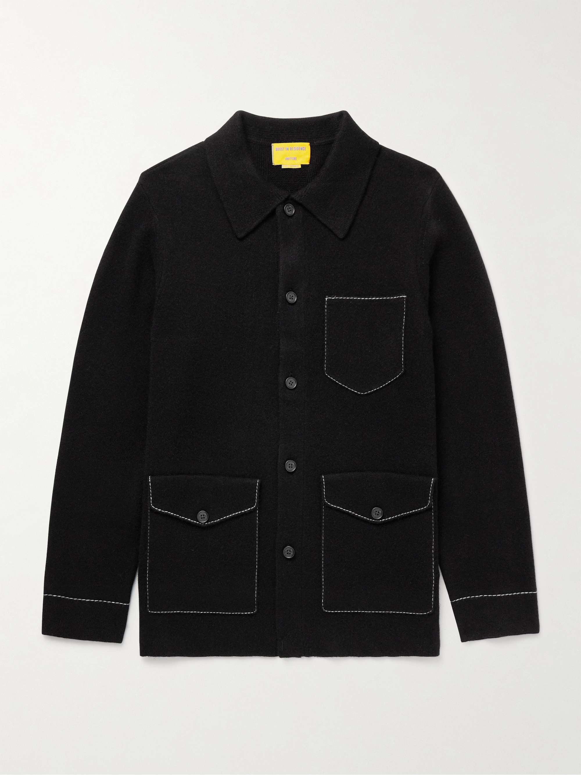 Industry Topstitched Cashmere Jacket view