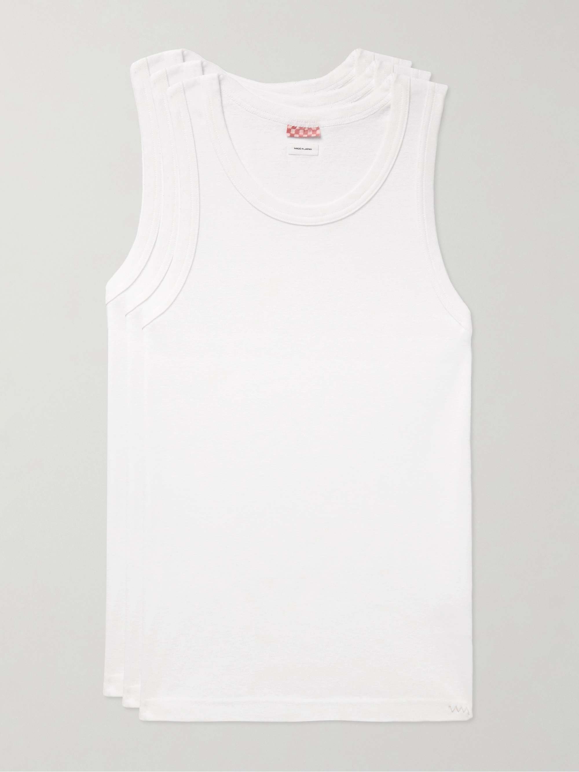 Sublig Three-Pack Cotton-Blend Jersey Tank Tops view