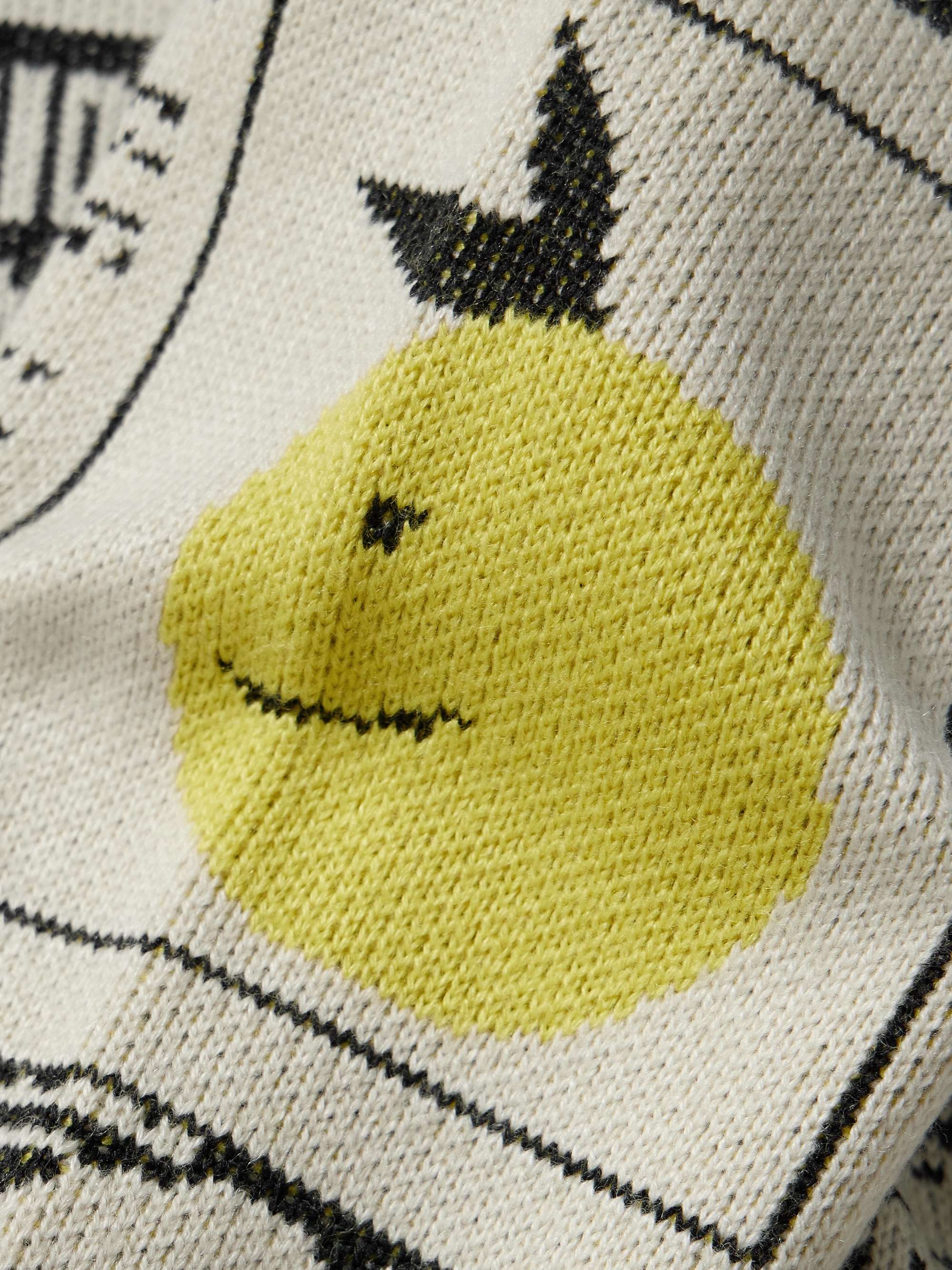 8G Newspaper Intarsia-Knit Sweater view