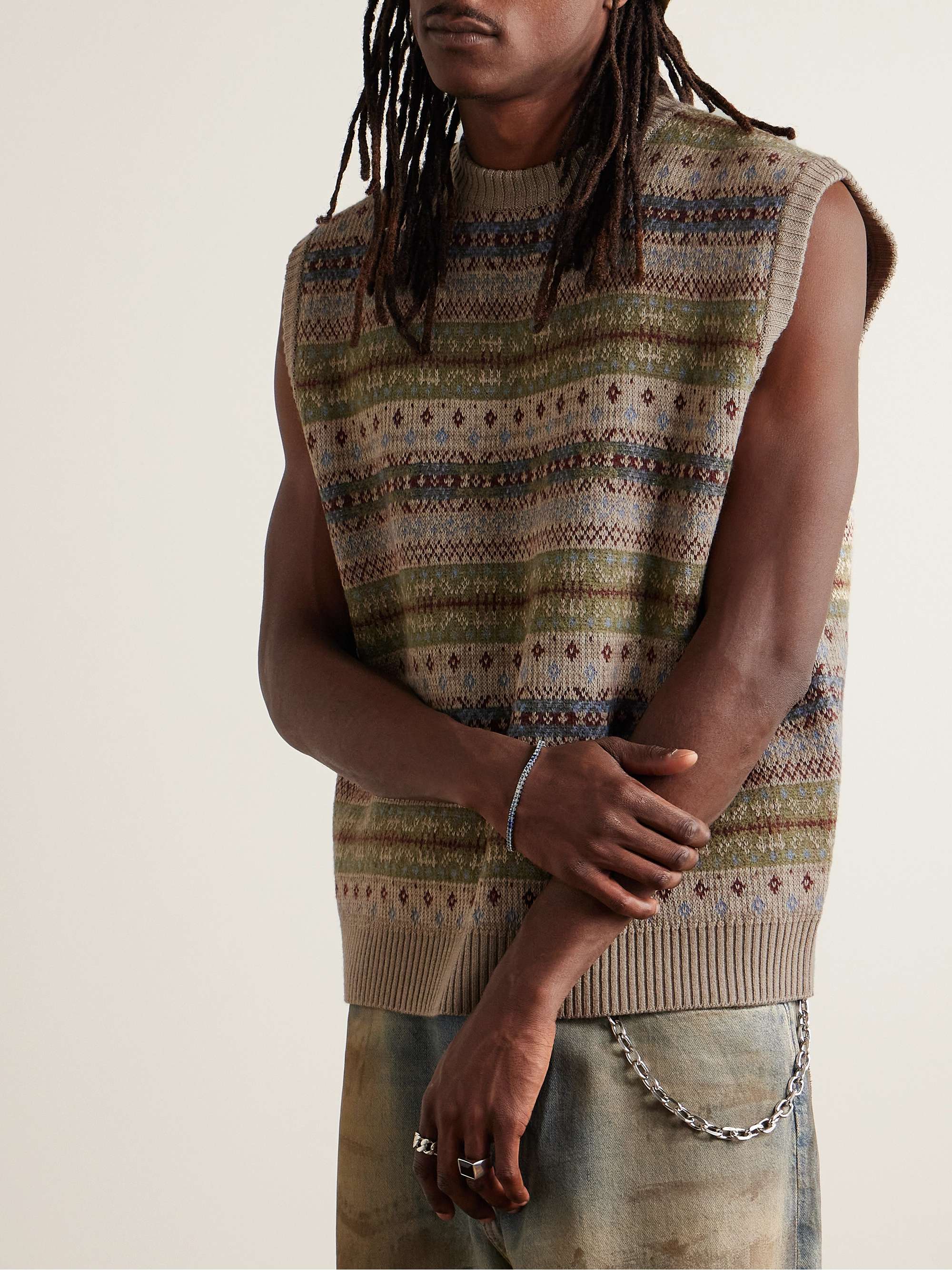Fair Isle Wool-Blend Sweater Vest view