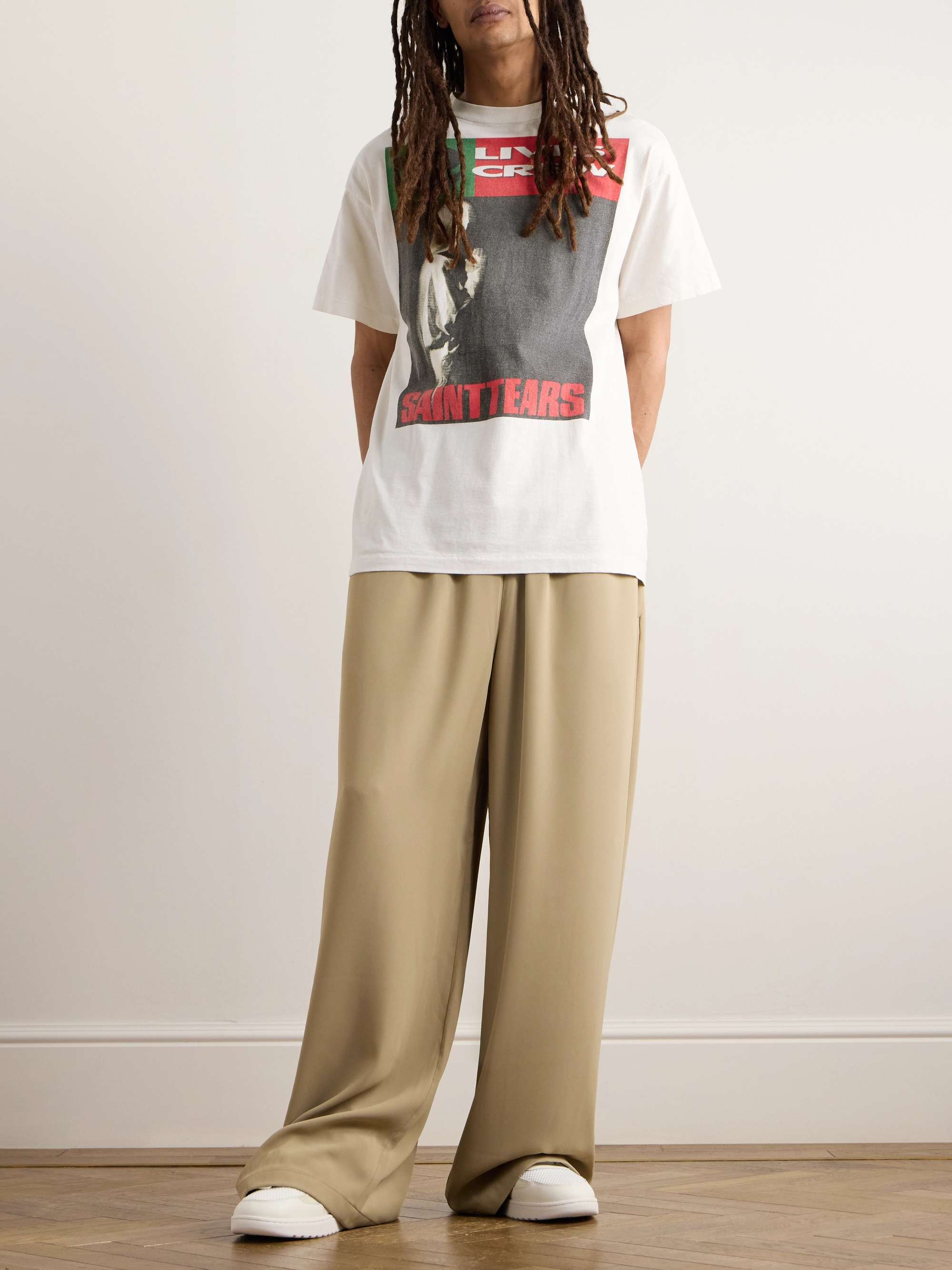 + Denim Tears Saint Tears Printed Cotton-Jersey T-Shirt view