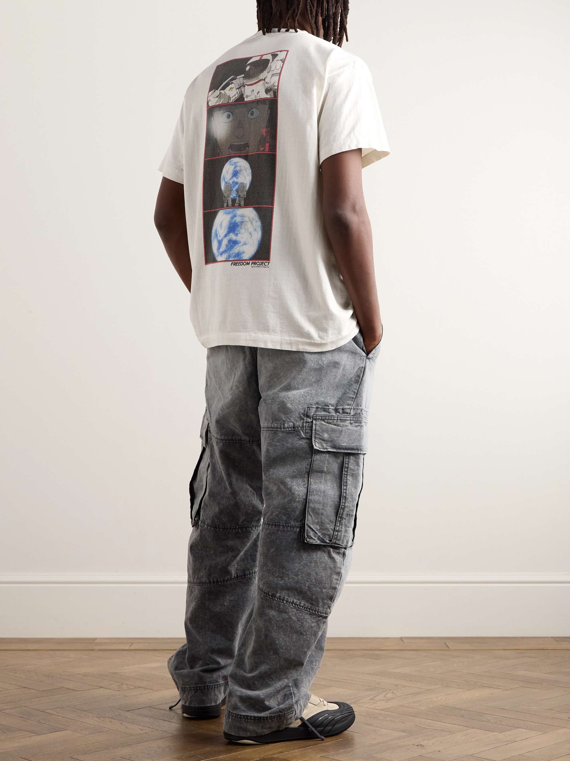 + Freedom Space Logo-Print Cotton-Jersey T-Shirt view