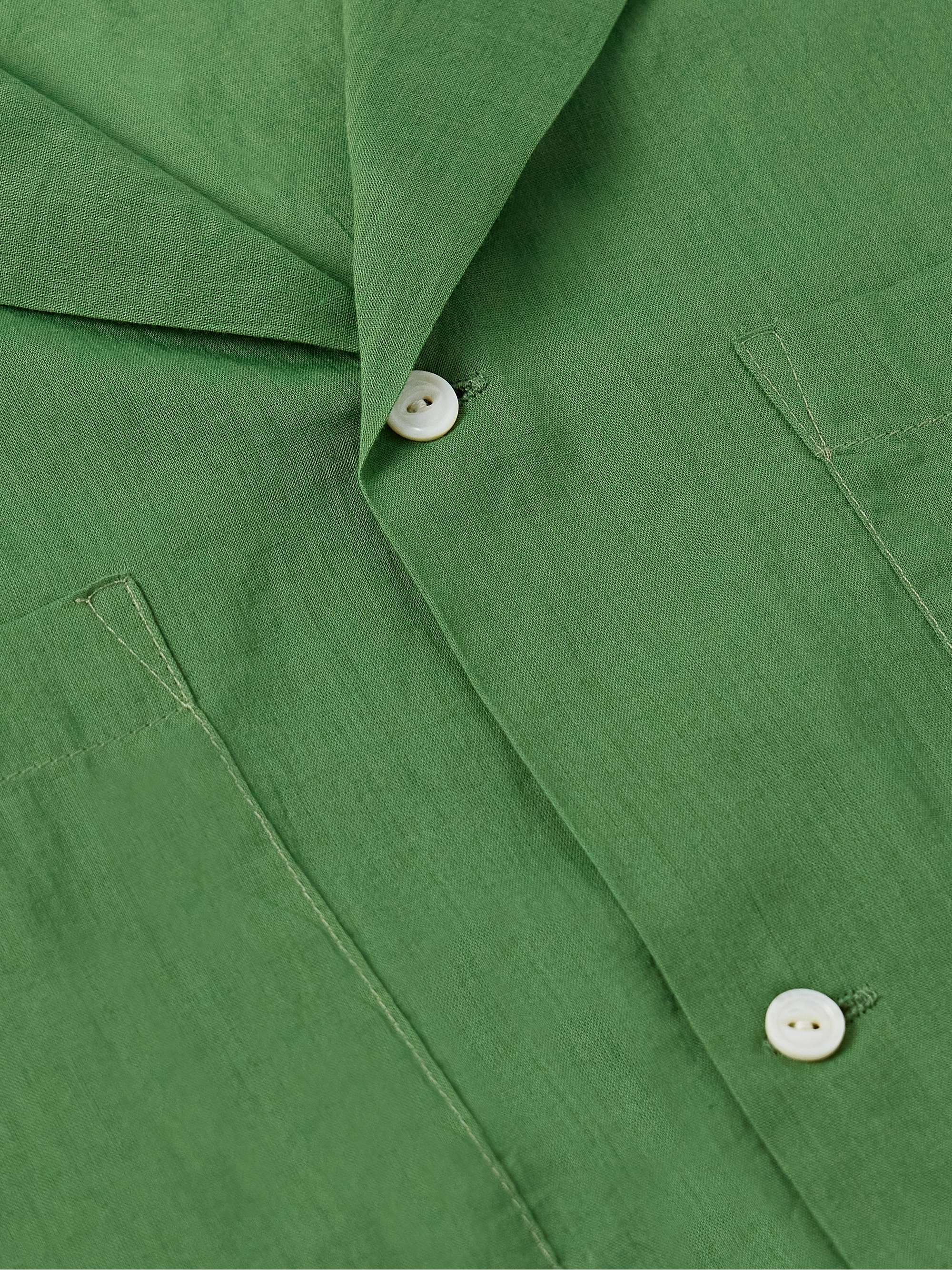 Camp-Collar Cotton-Voile Shirt view