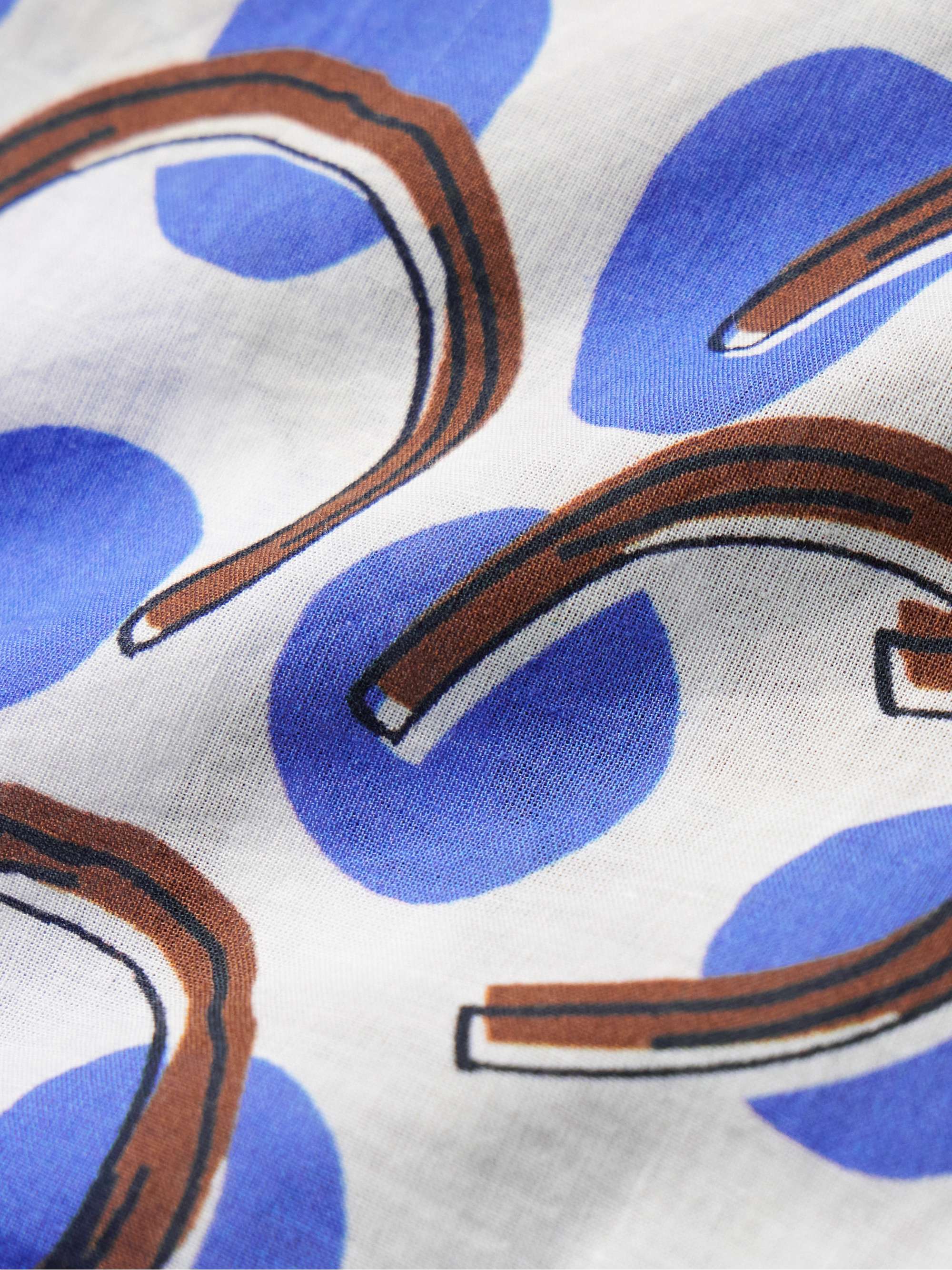Jockey Dot Camp-Collar Printed Cotton-Voile Shirt view
