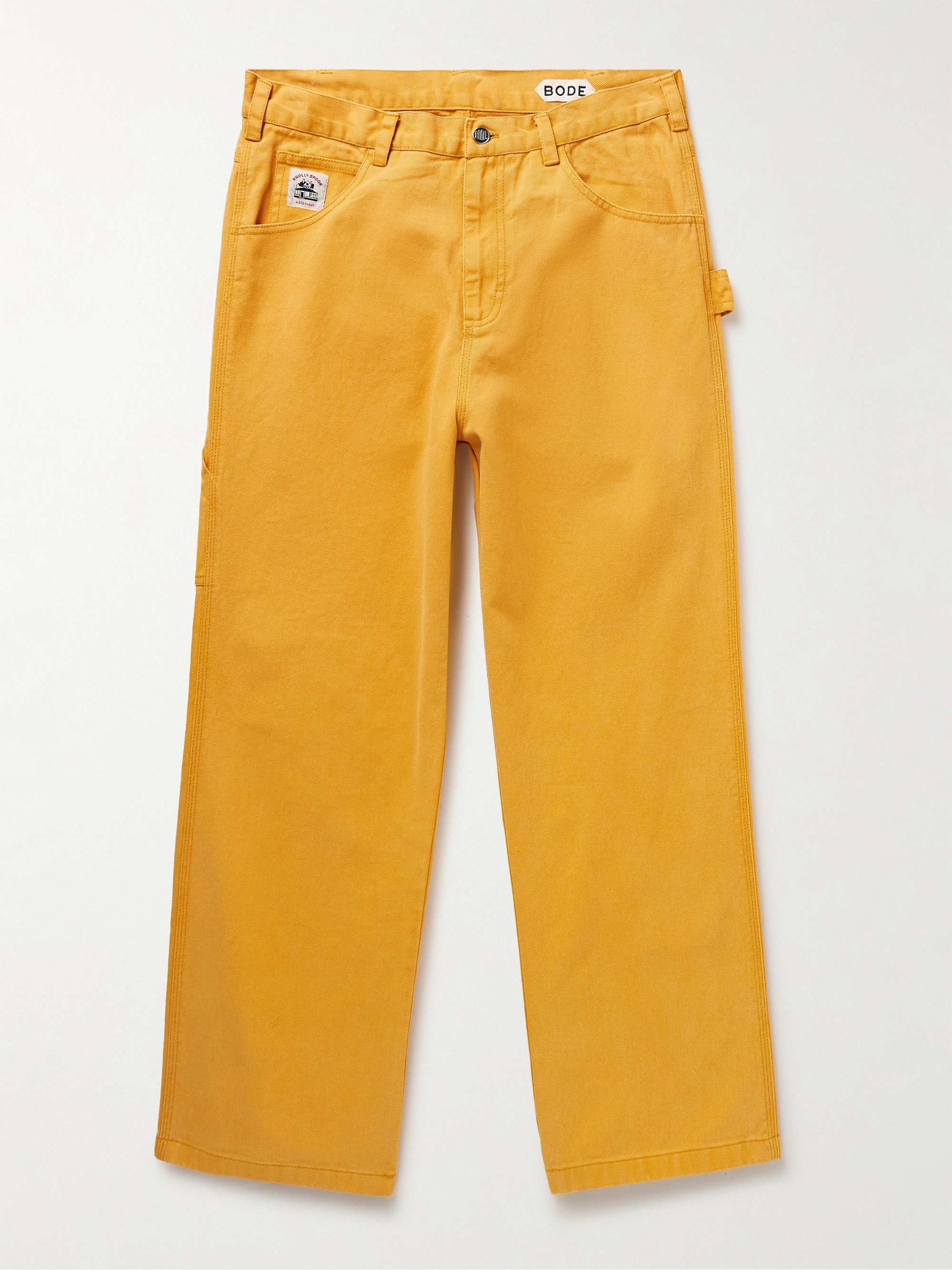 Knolly Brook Straight-Leg Cotton-Twill Trousers view